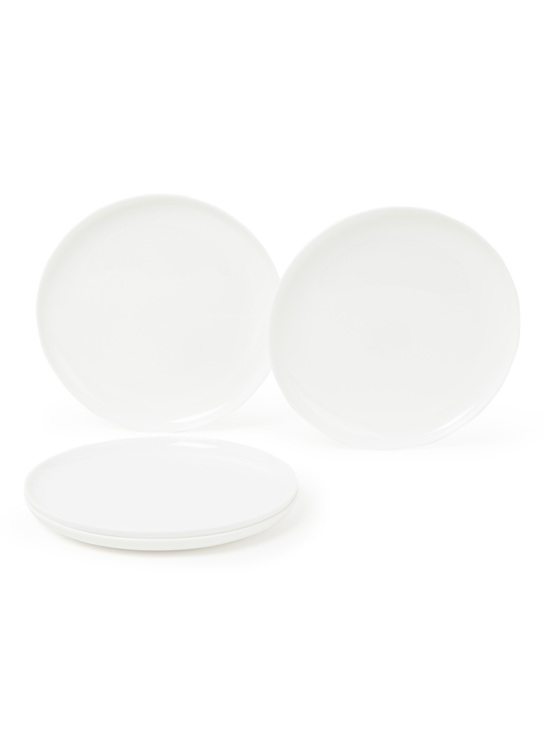 Serax By Piet Boon ontbijtbord M 20 cm set van 4 - voorkant 2 wit