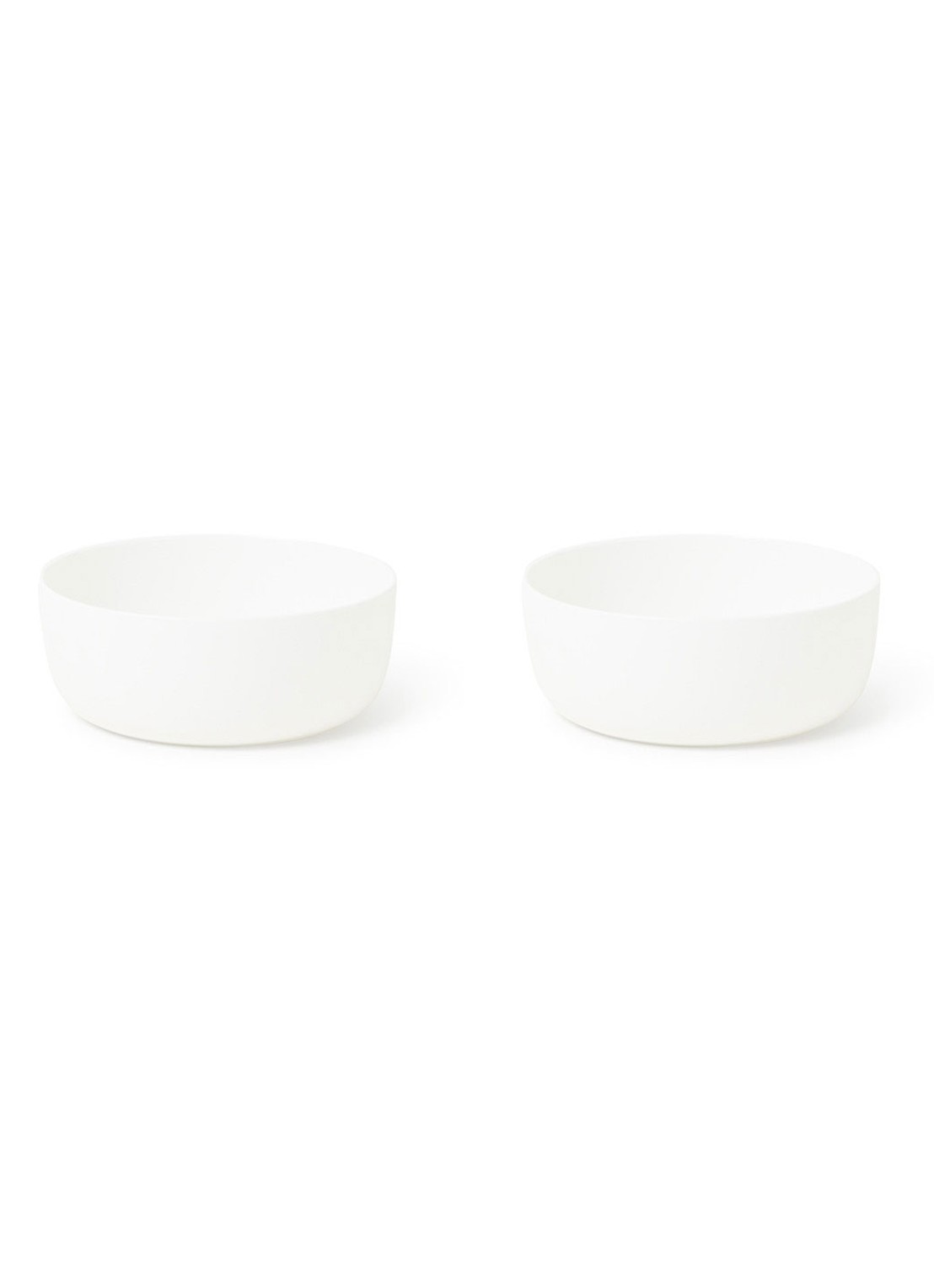 Serax By Piet Boon schaal L 20 cm set van 2 - voorkant wit