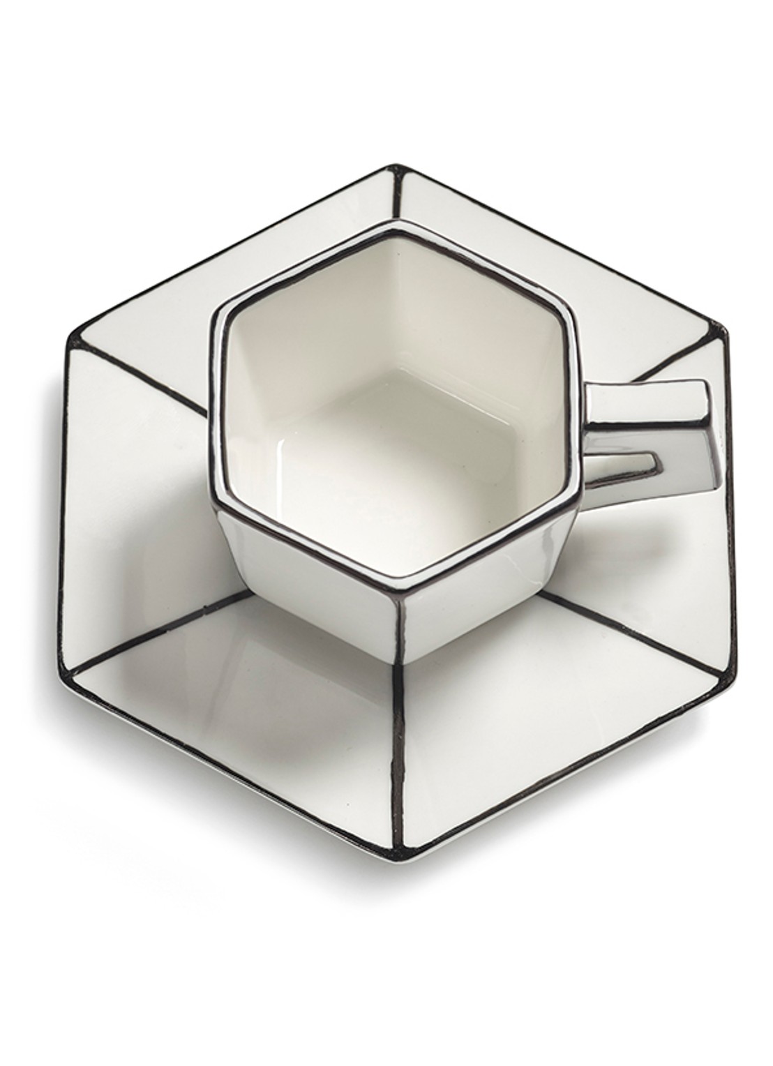 Serax Carte Blanche espressokopje en schotel - detail 5 wit