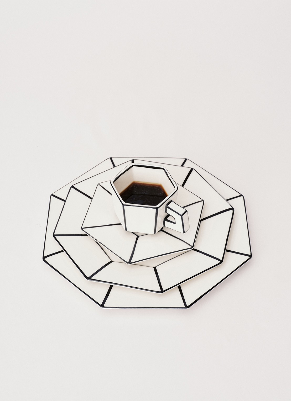 Serax Carte Blanche espressokopje en schotel - detail 6 wit