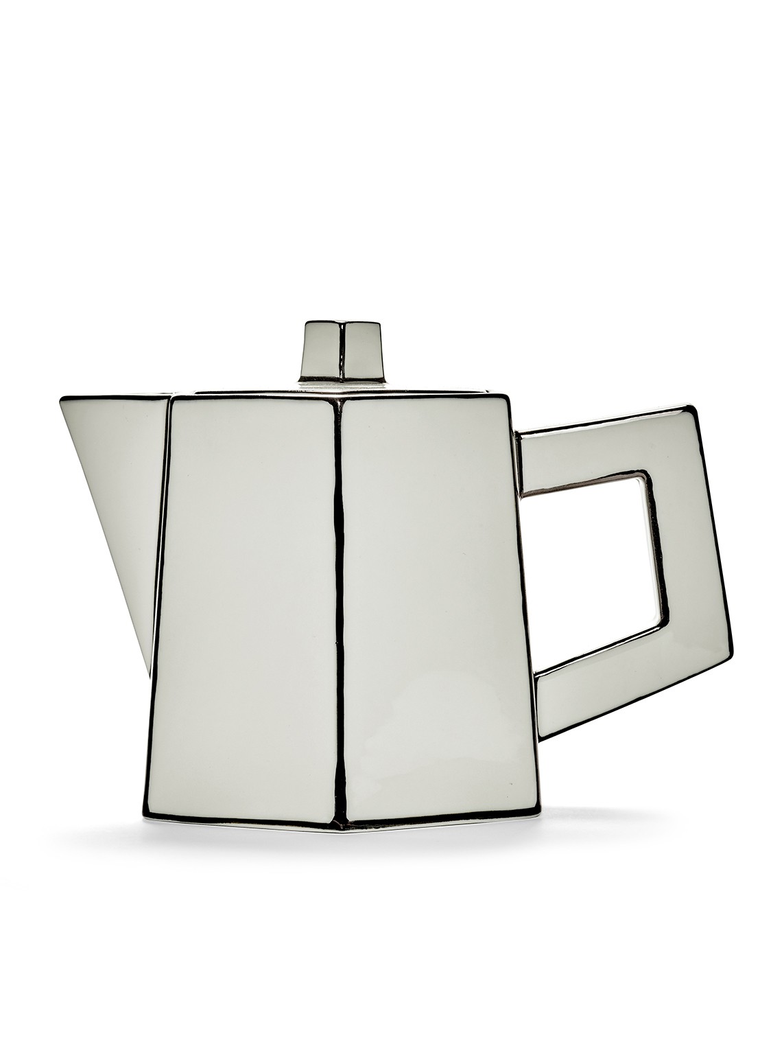 Serax Carte Blanche theepot - achterkant wit