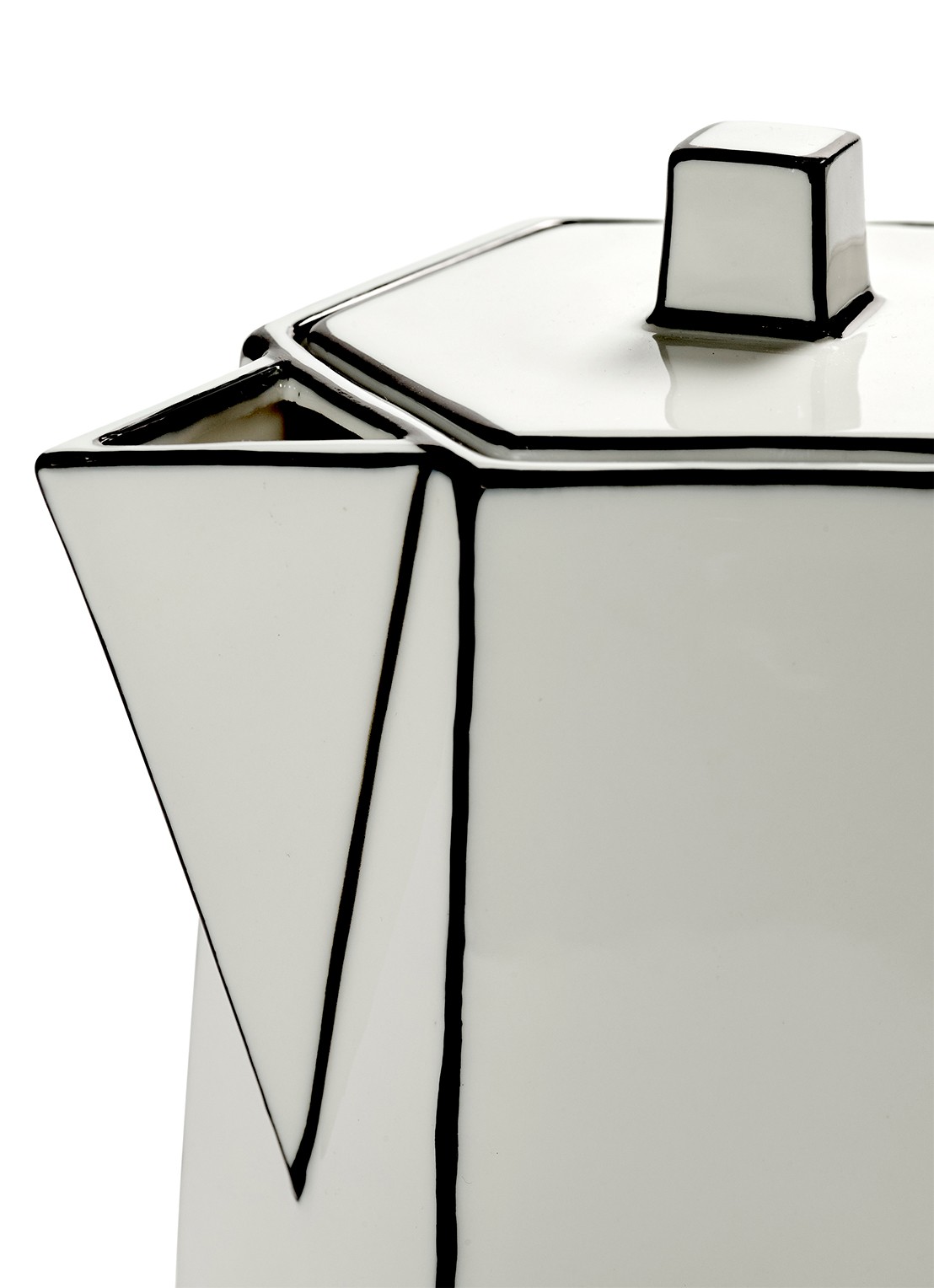 Serax Carte Blanche theepot - detail 4 wit
