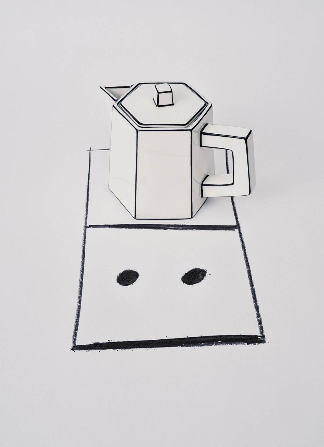 Serax Carte Blanche theepot - detail 5 wit