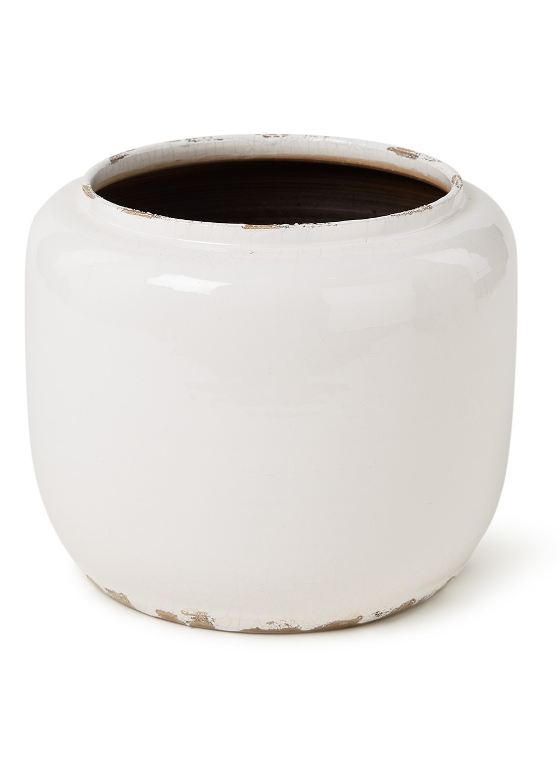 Serax Costa sierpot van keramiek voor binnen Ø18 cm  - voorkant wit