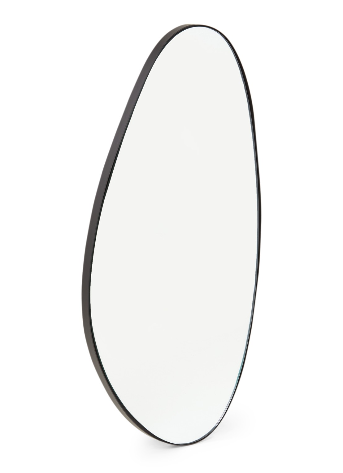 Serax D wandspiegel 49 x 23 cm  - voorkant zwart