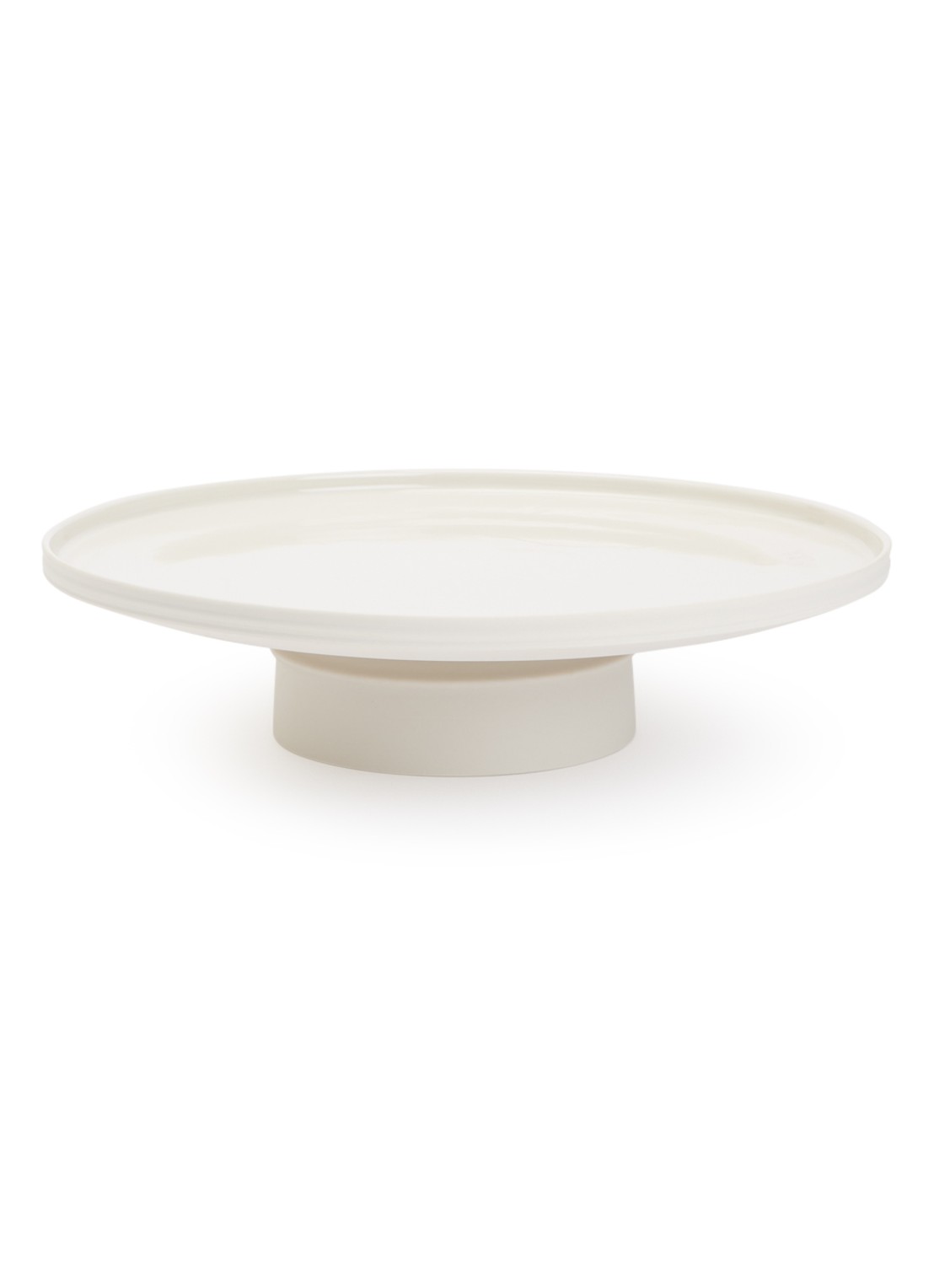 Serax Dune taartplateau 33 cm - voorkant gebroken wit