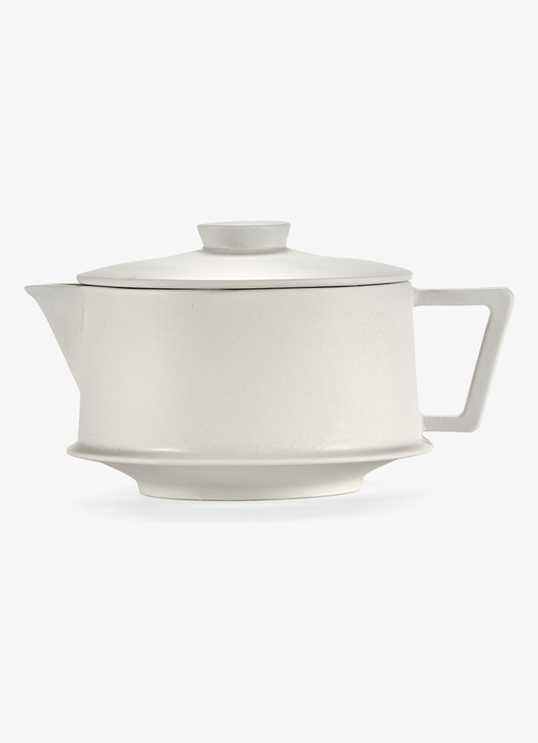 Serax Dune theepot 0,9 liter - voorkant 4 gebroken wit
