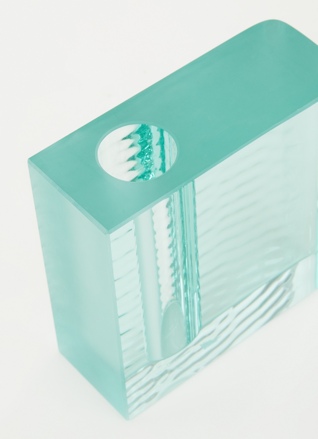 Serax Edu 1 by Ann Demeulemeester vaas 13,1 cm - detail 3 turquoise