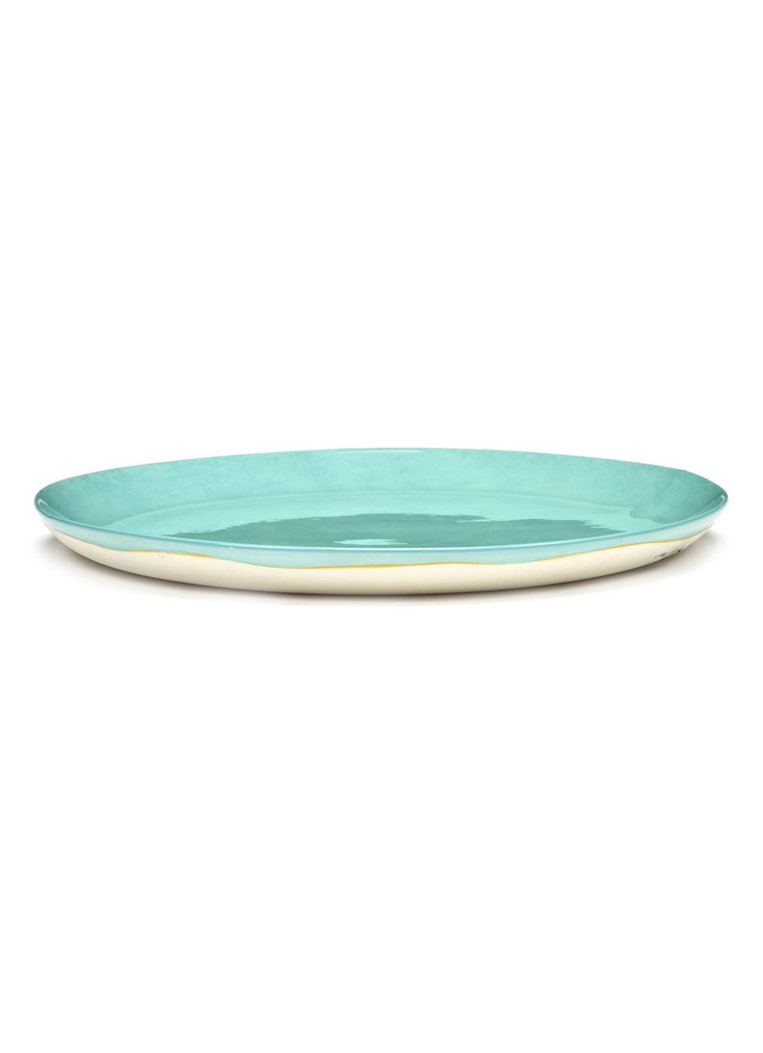 Serax FEAST Azure L dinerbord 26,5 cm - detail 3 turquoise