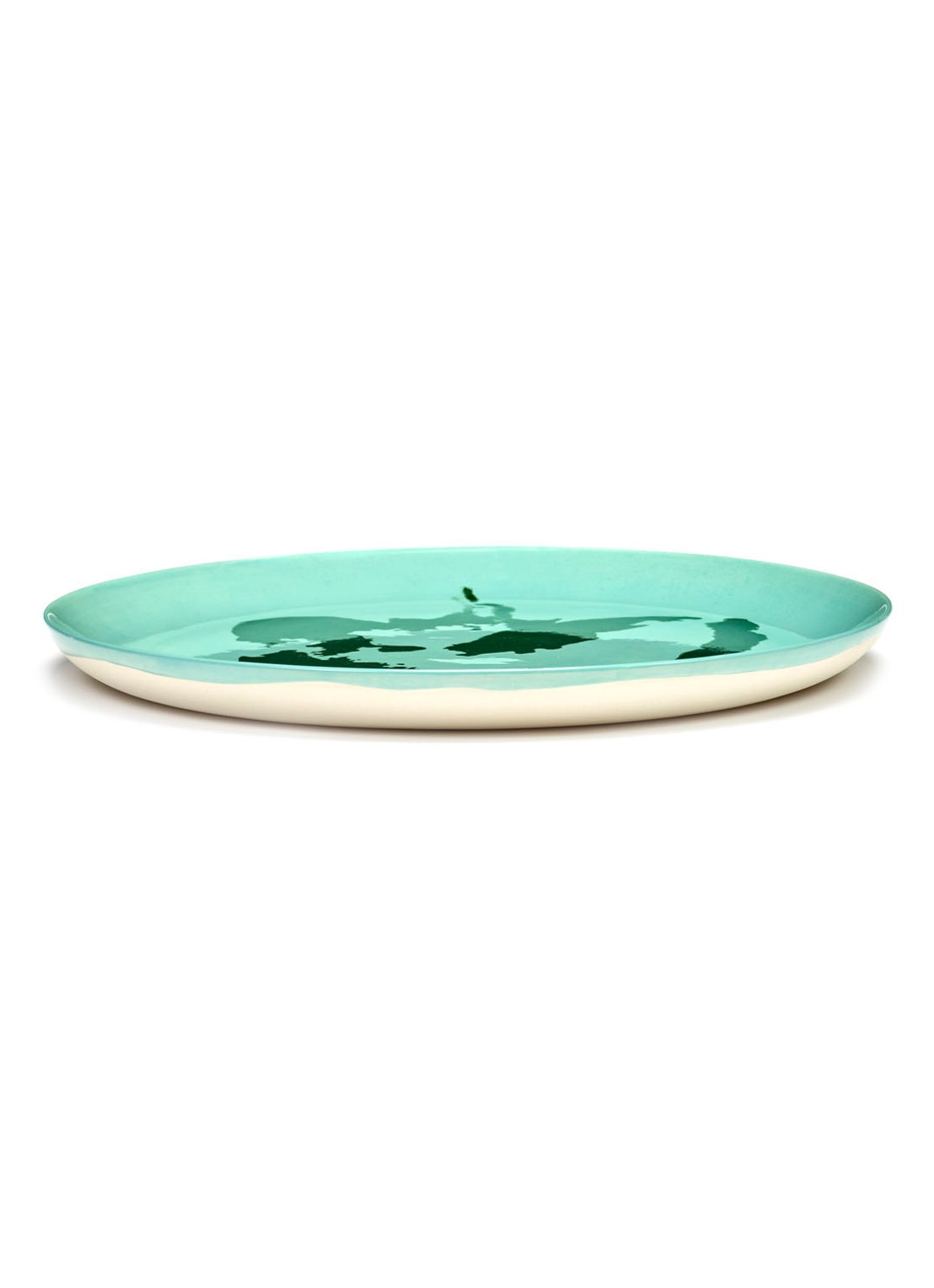 Serax FEAST Azure Paprika L dinerbord 26 cm - detail 3 turquoise