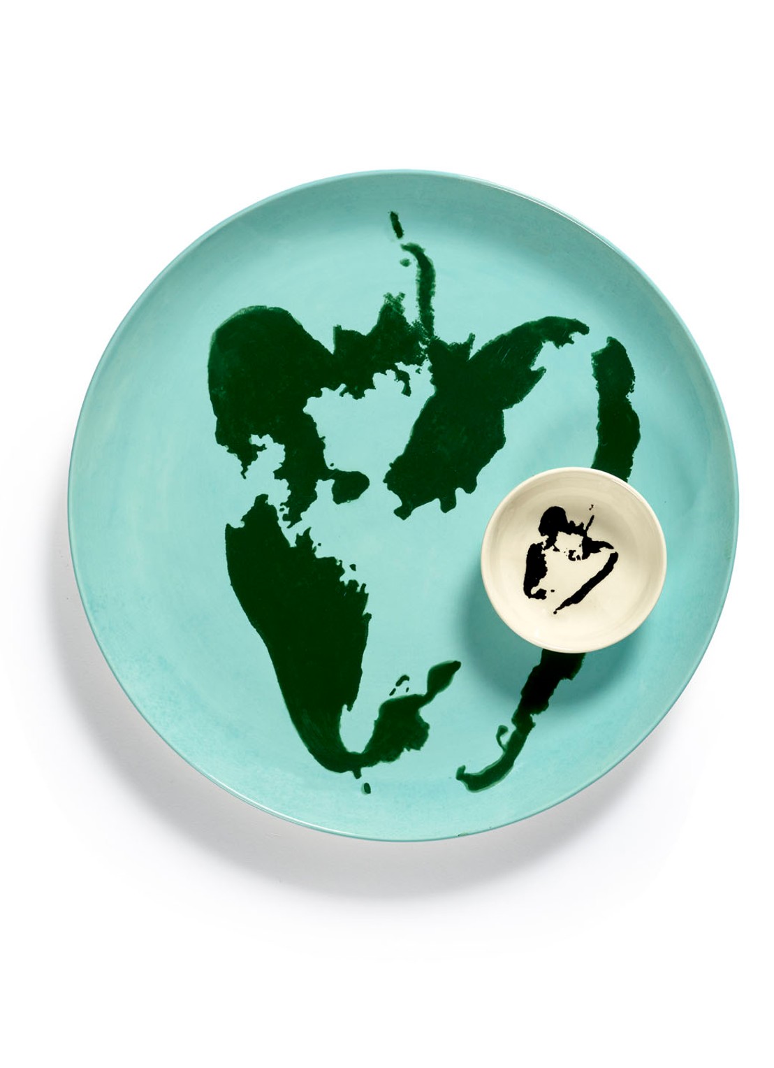 Serax FEAST Azure Paprika L dinerbord 26 cm - detail 4 turquoise