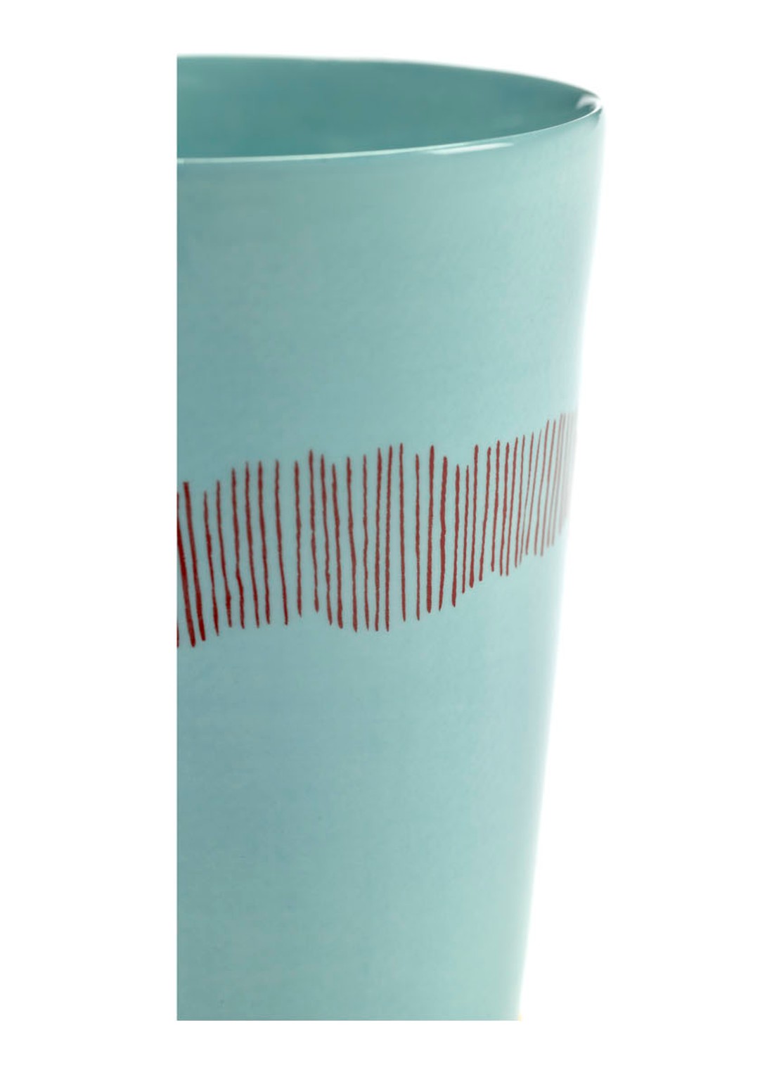 Serax FEAST Azure Swirl-Stripes theekop 33 cl - detail 3 turquoise