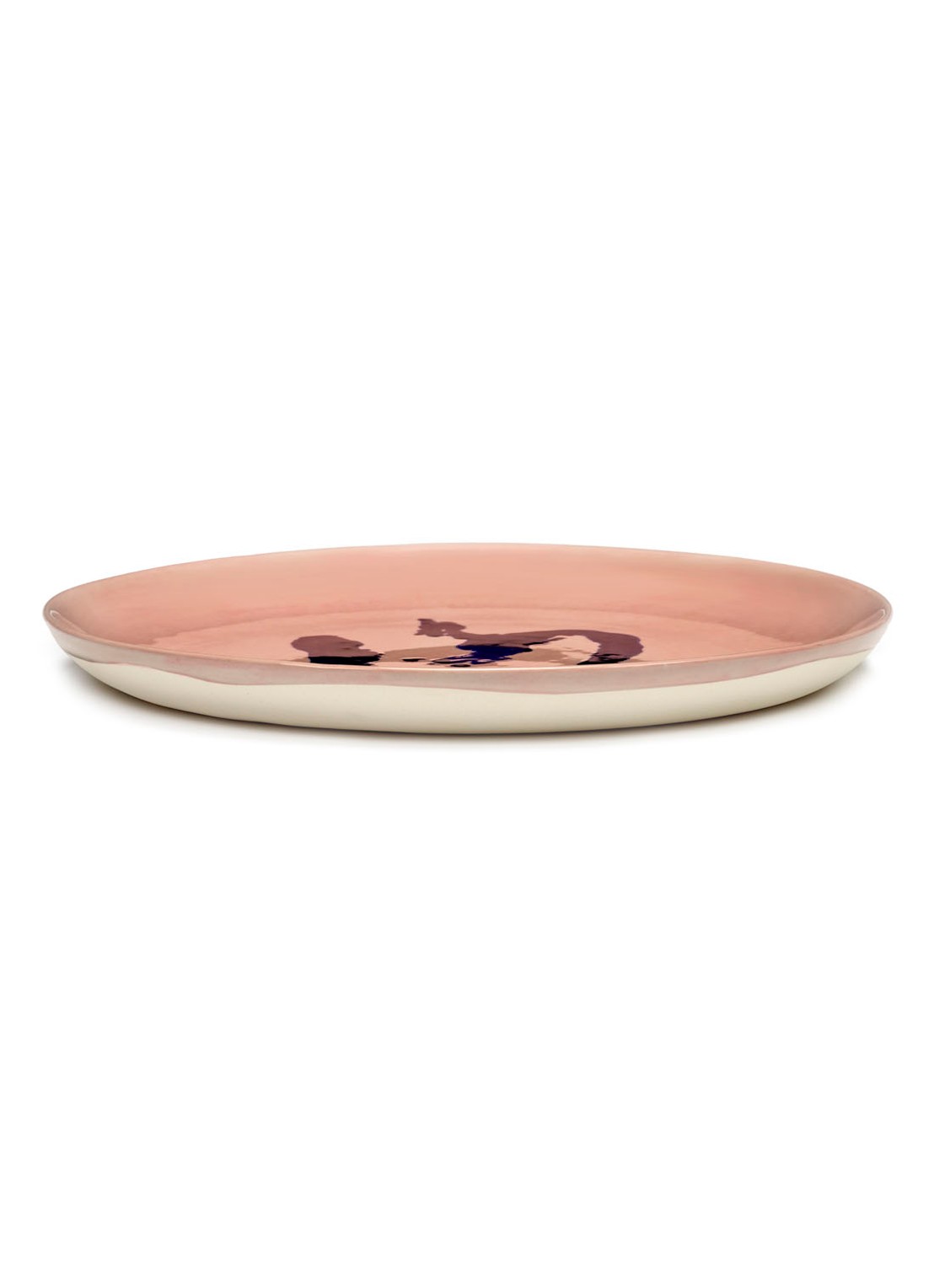 Serax FEAST Delicious Pink Paprika M dinerbord 22,5 cm - detail roze