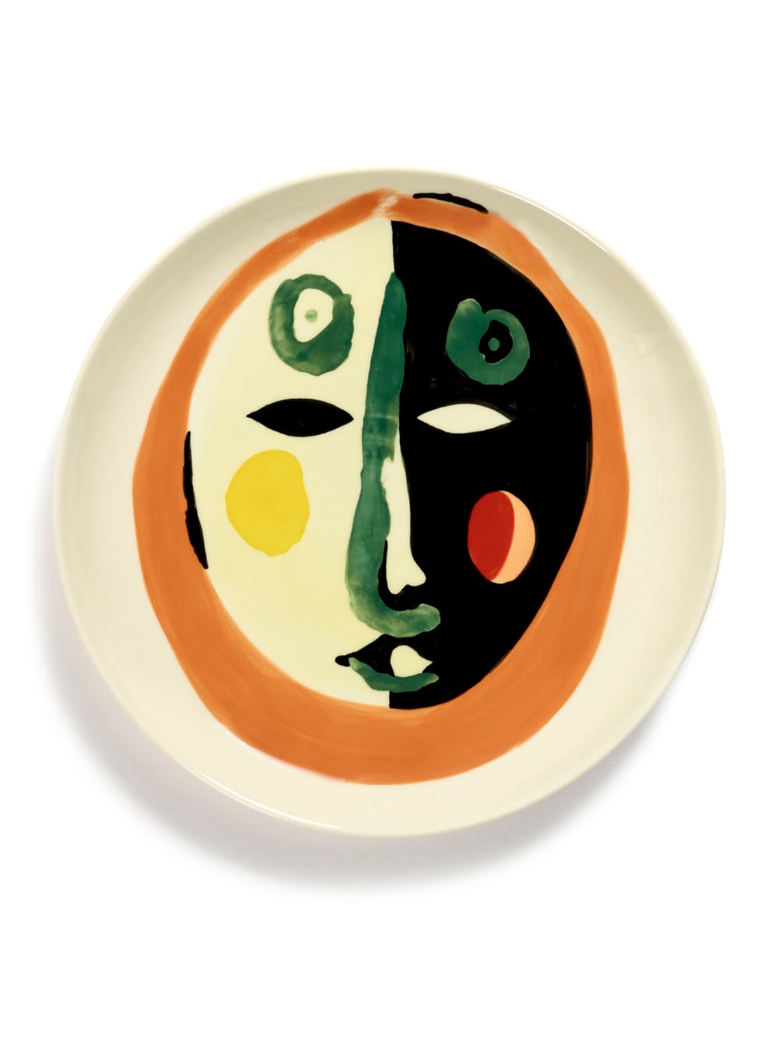 Serax FEAST Face 1 M dinerbord 22,5 cm - voorkant gebroken wit