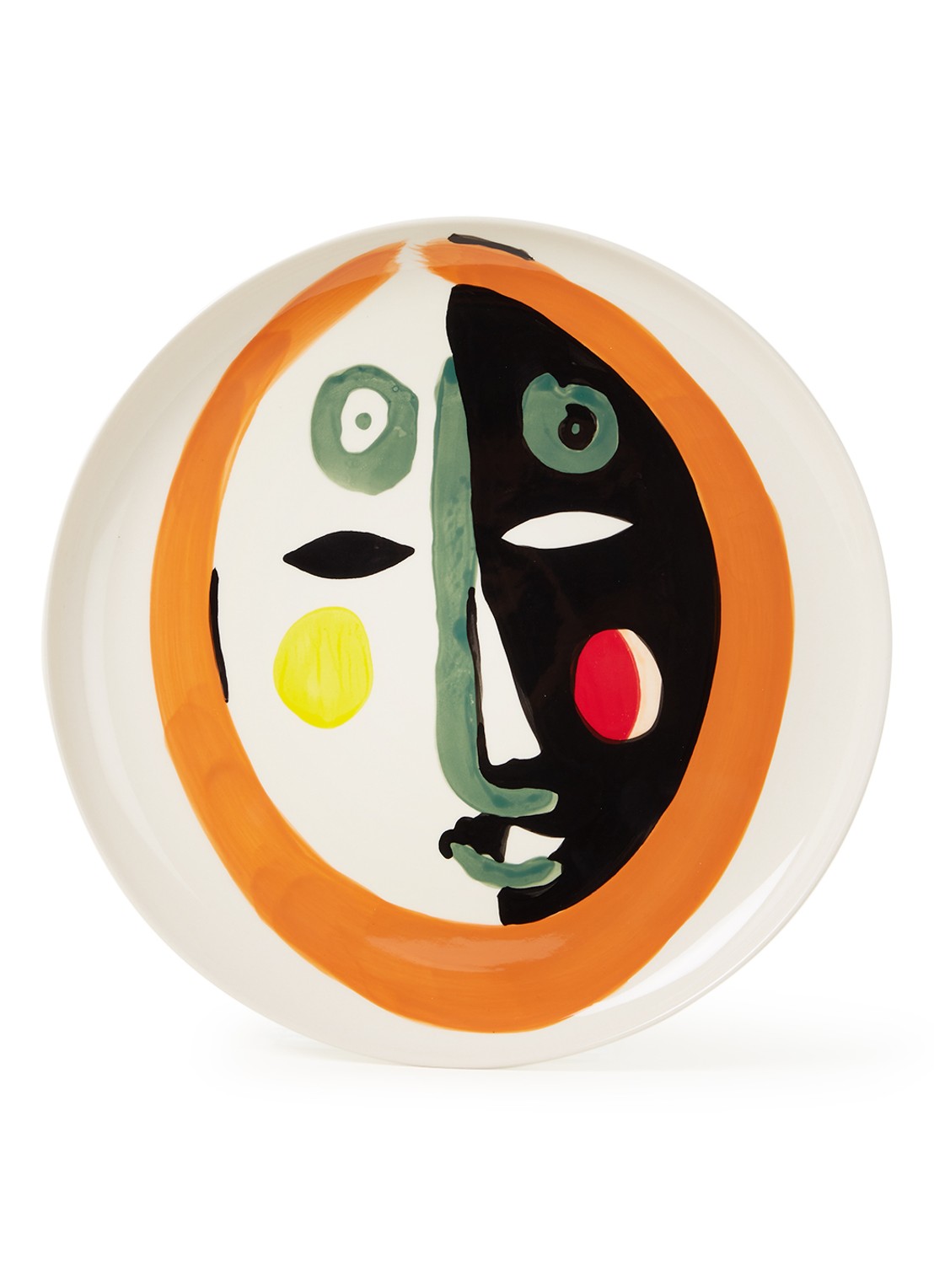 Serax FEAST Face 1 onderbord 35 cm - voorkant 2 gebroken wit