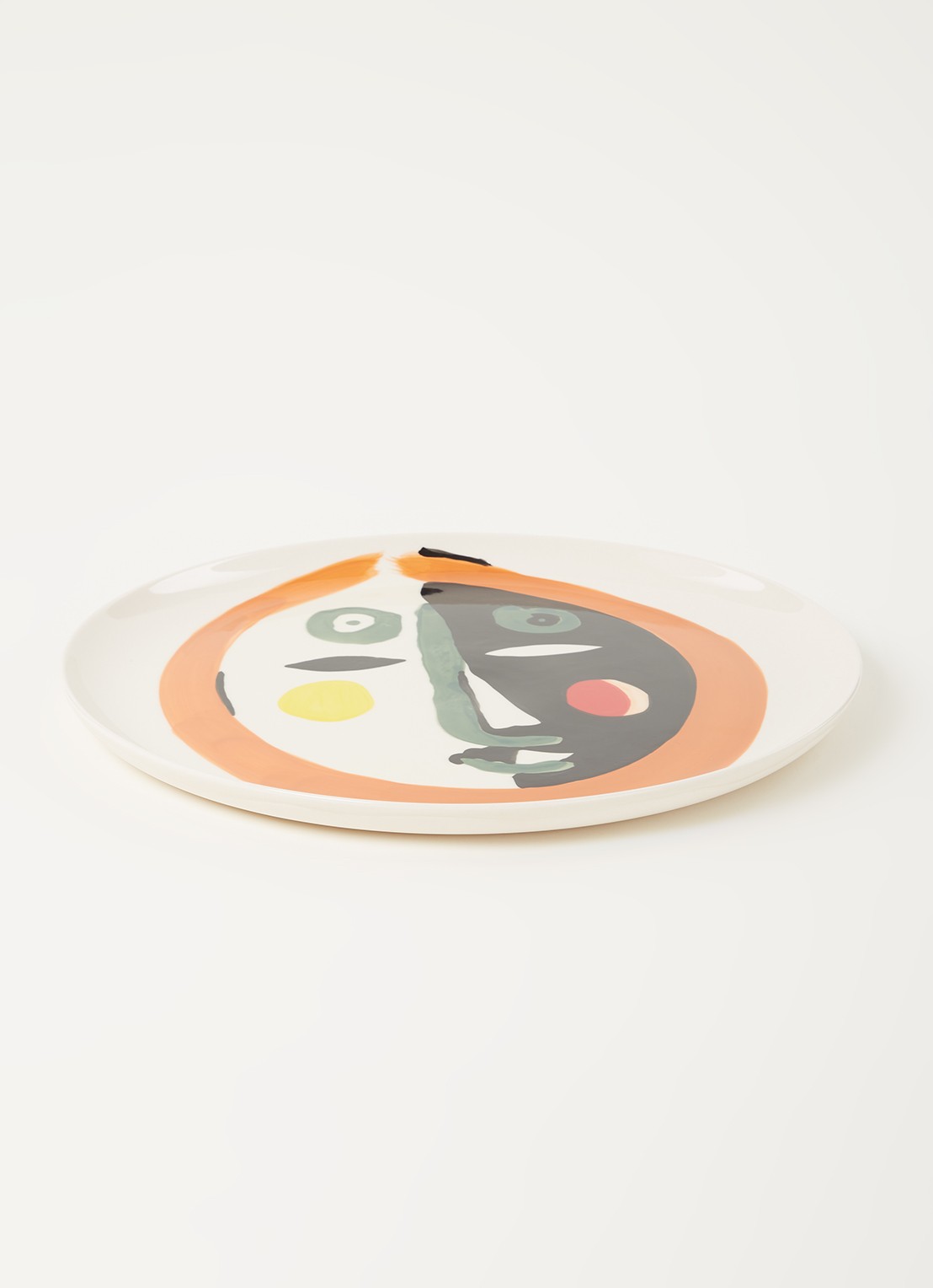 Serax FEAST Face 1 onderbord 35 cm - voorkant 3 gebroken wit
