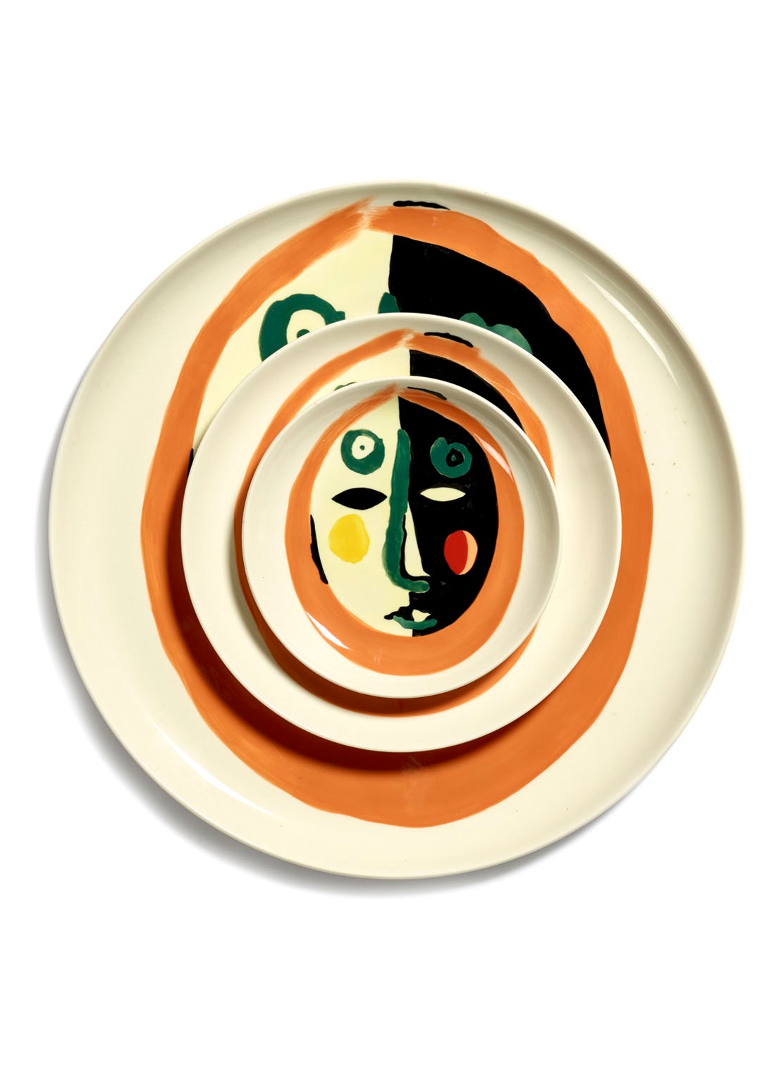 Serax FEAST Face 1 XS ontbijtbord 16 cm - detail 6 gebroken wit