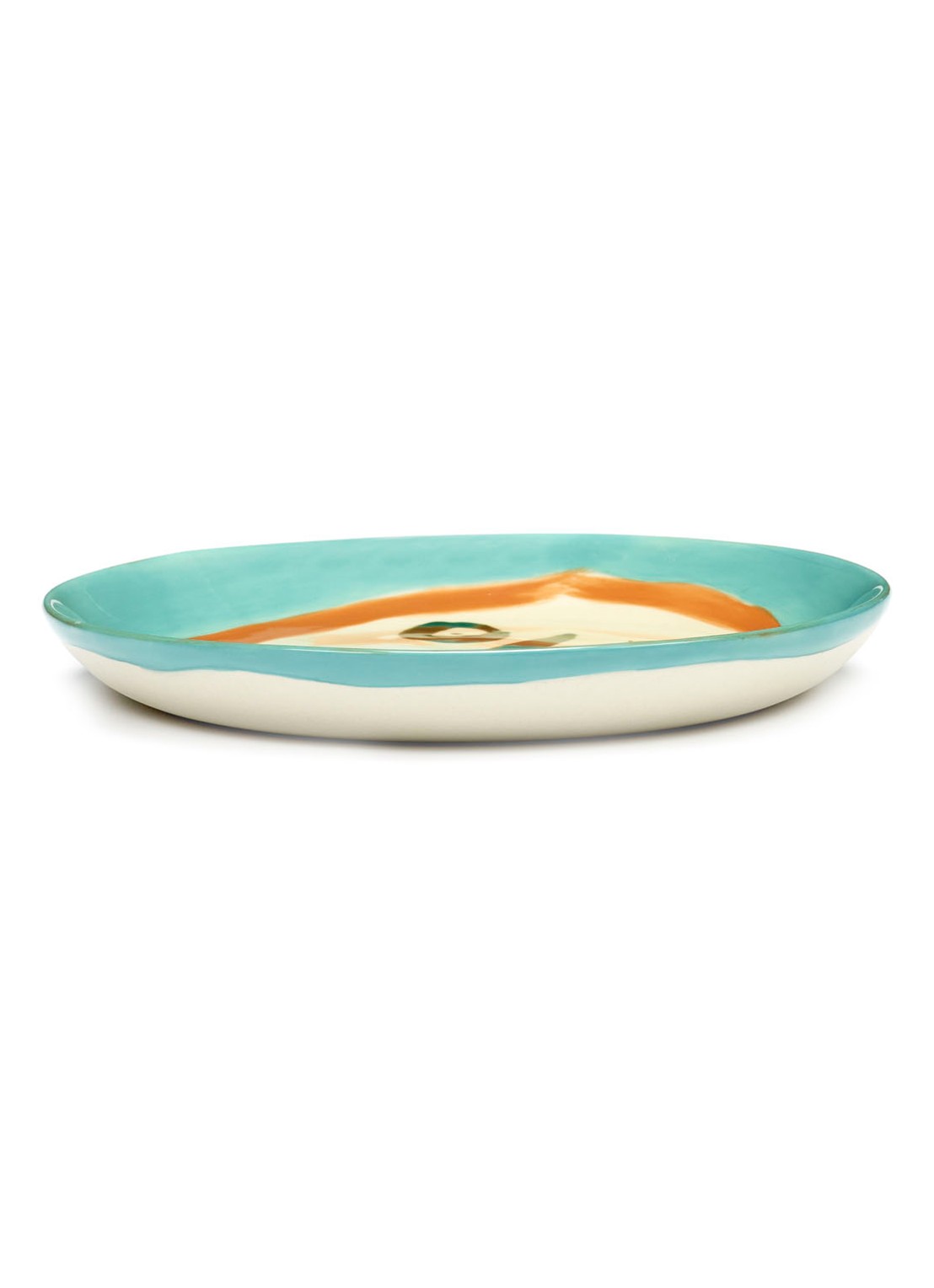 Serax FEAST Face 2 XS gebaksbordje 16 cm - detail turquoise
