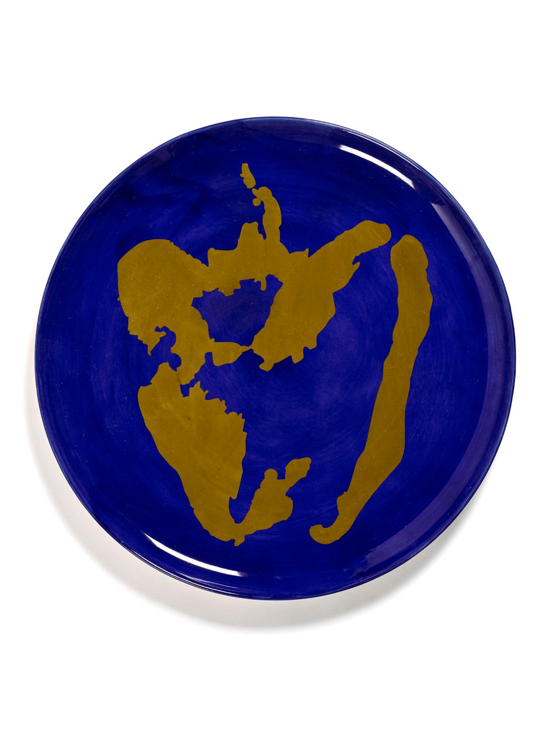 Serax FEAST Lapis Lazuli Paprika L serveerschaal 35 cm - voorkant donkerblauw