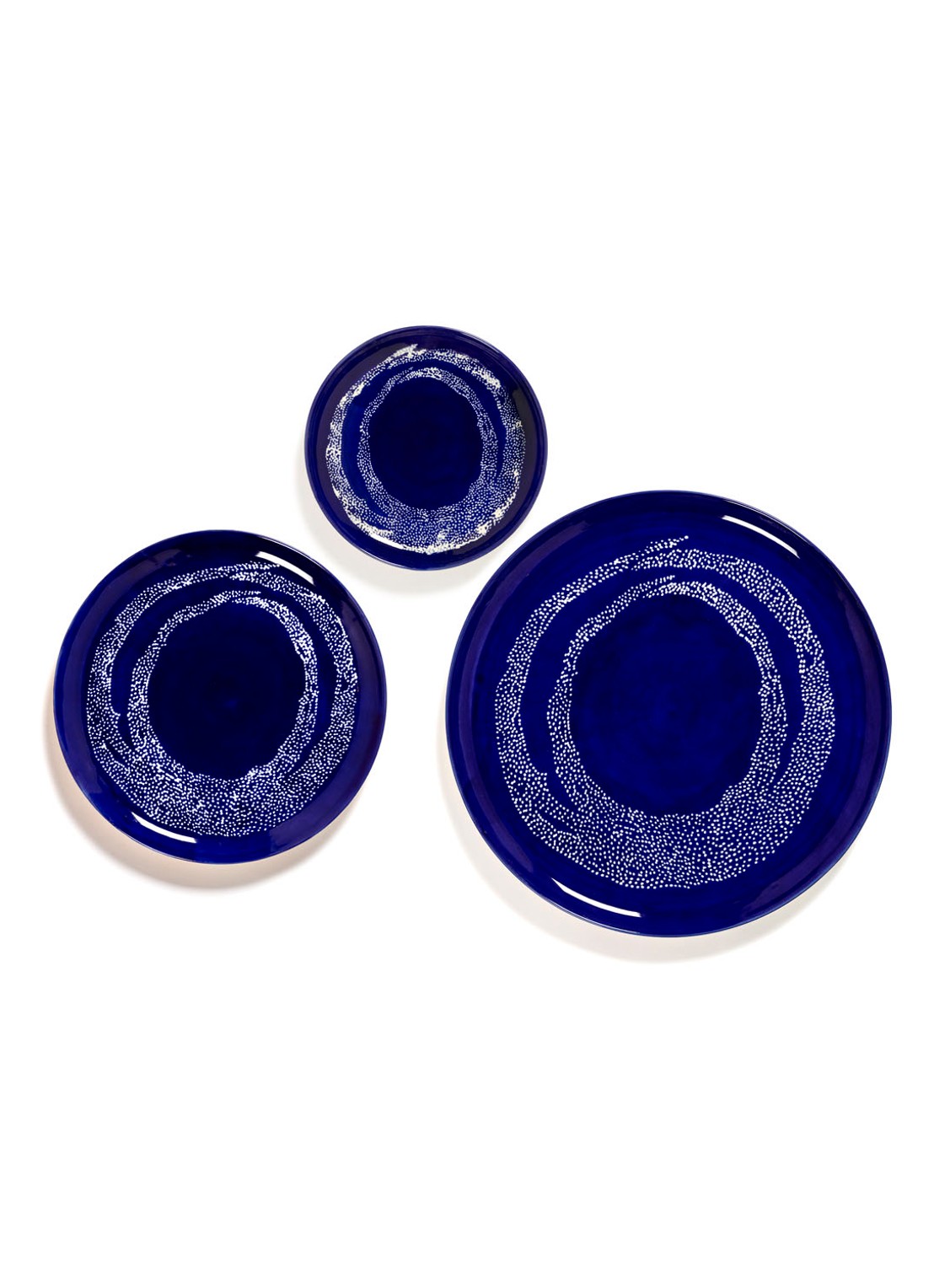 Serax FEAST Lapis Lazuli Swirl-Dots S ontbijtbord 19 cm - detail 4 donkerblauw