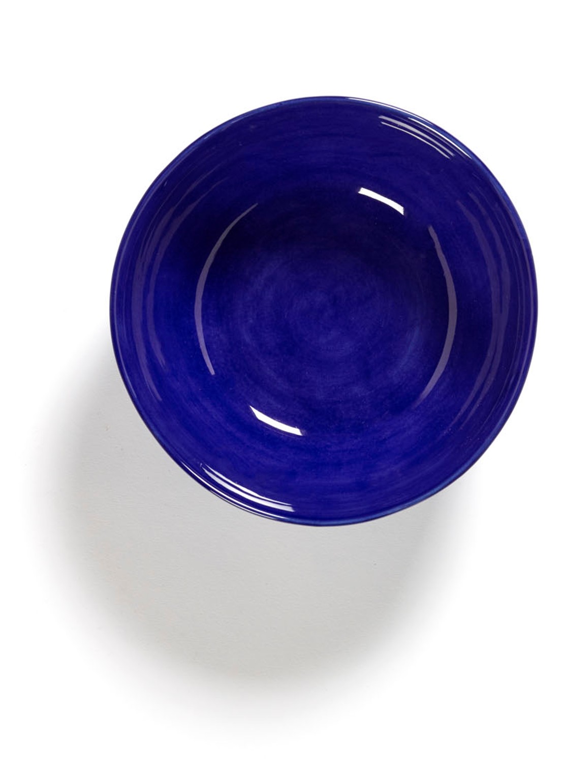 Serax FEAST Lapis Lazuli Swirl-Stripes L kom 18 cm - detail 3 donkerblauw