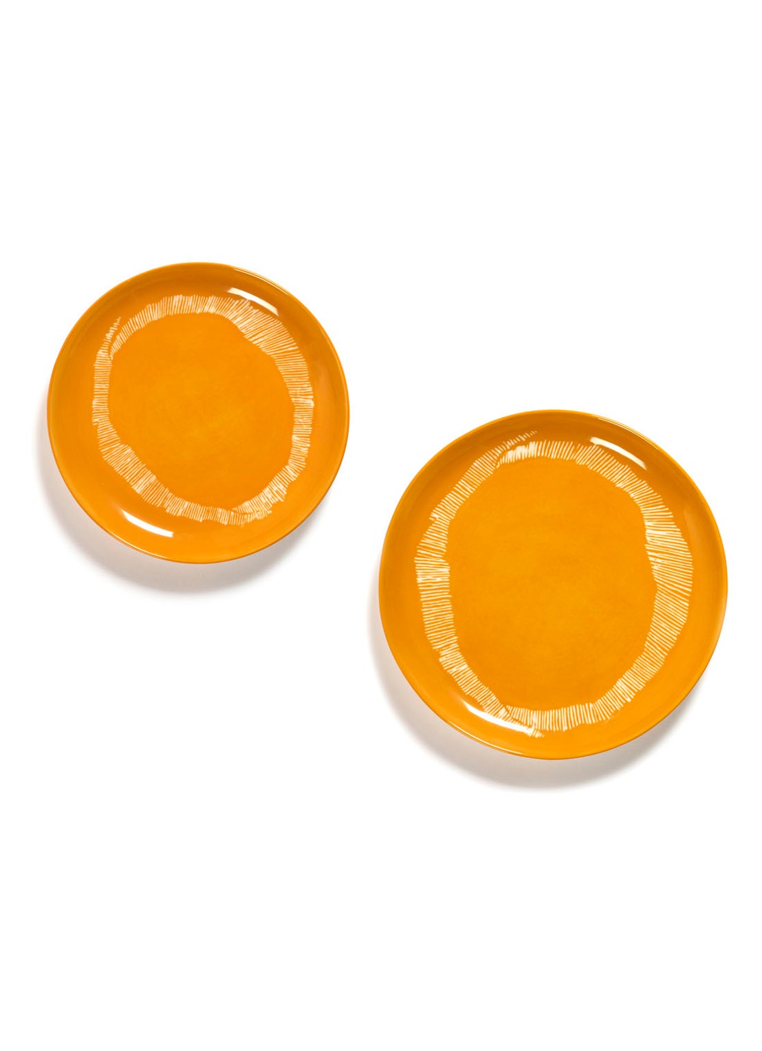Serax FEAST Sunny Yellow Swirl-Stripes S ontbijtbord 19 cm - detail 2 geel