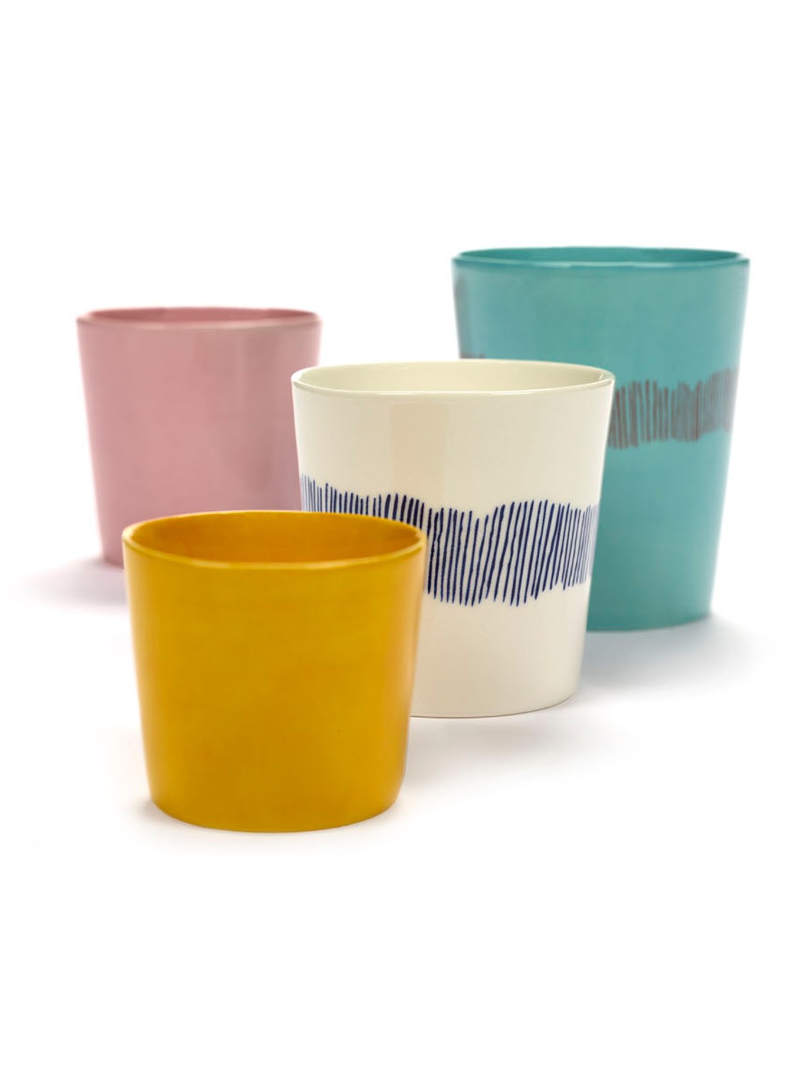 Serax FEAST Swirl-Stripes koffiekopje 25 cl - detail 4 gebroken wit