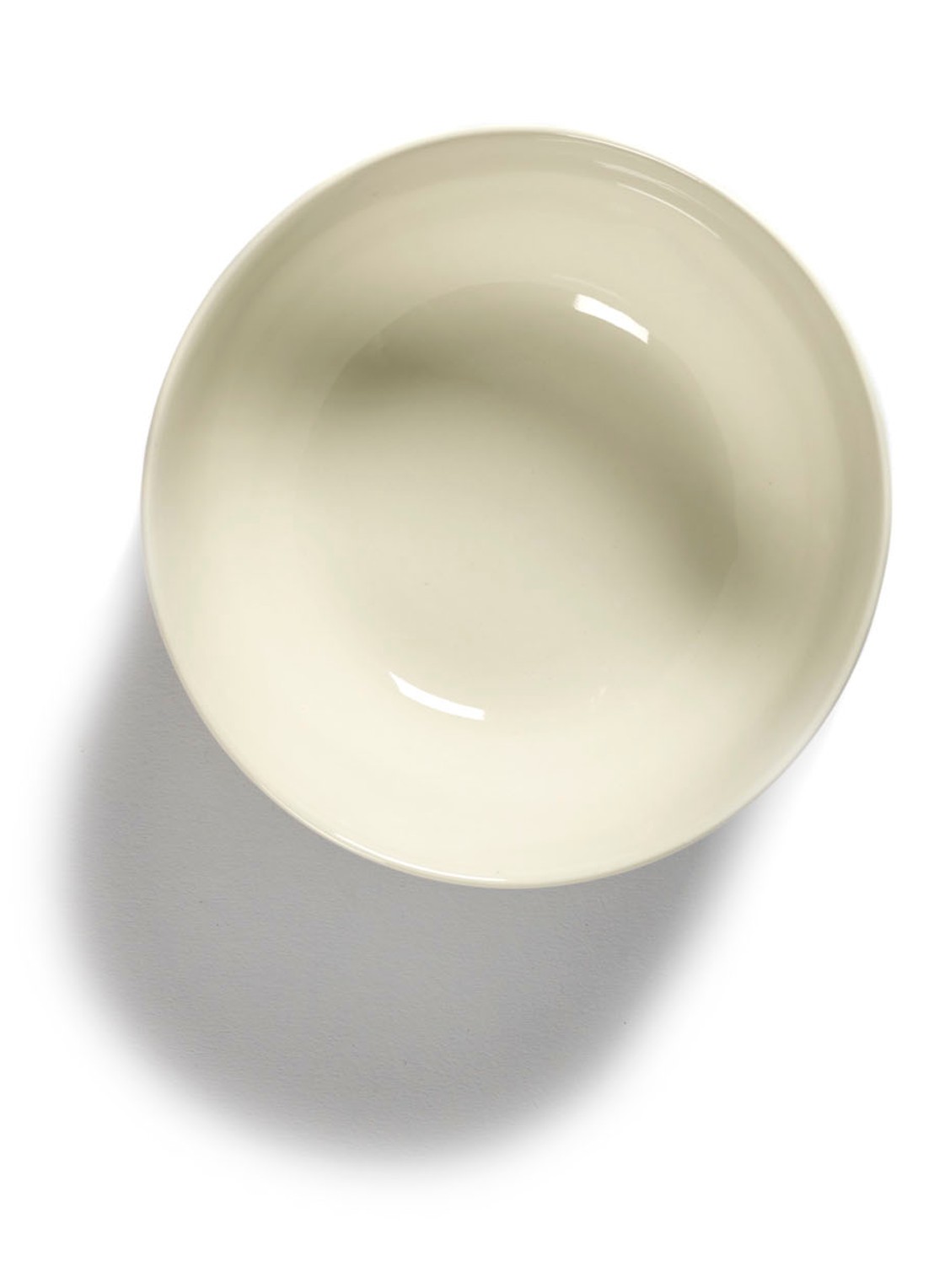 Serax FEAST Swirl-Stripes S kom 16 cm - detail gebroken wit