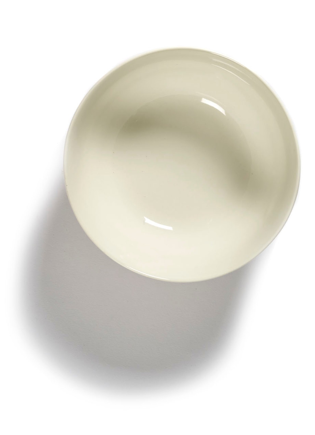Serax FEAST Swirl-Stripes S kom 16 cm - detail gebroken wit