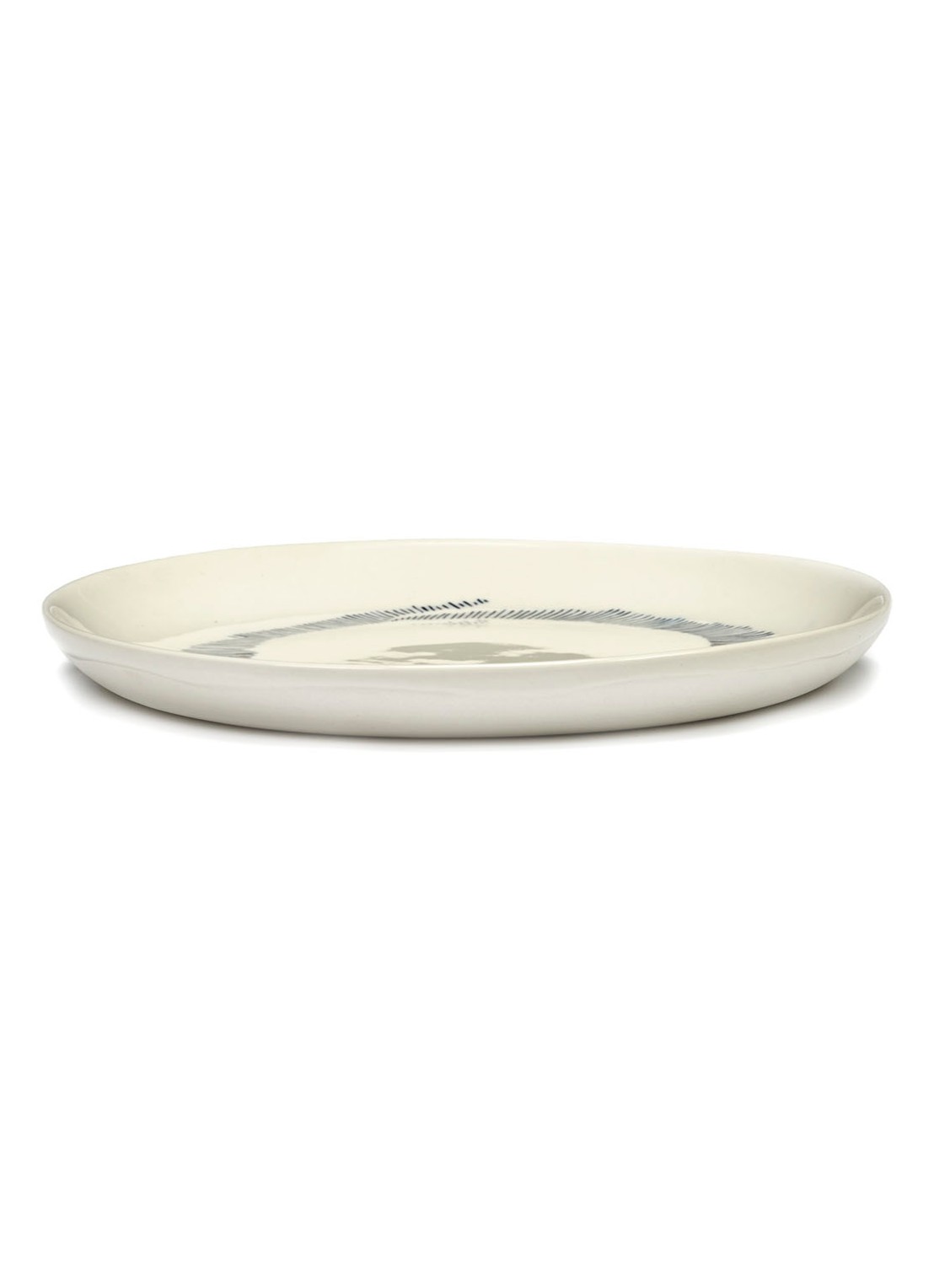 Serax FEAST Swirl-Stripes S ontbijtbord 19 cm - detail 3 gebroken wit