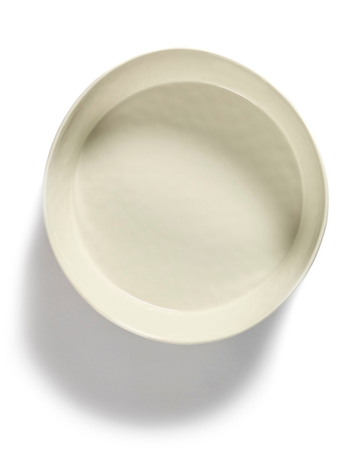 Serax FEAST Swirl-Stripes saladeschaal 28,5 cm - detail gebroken wit
