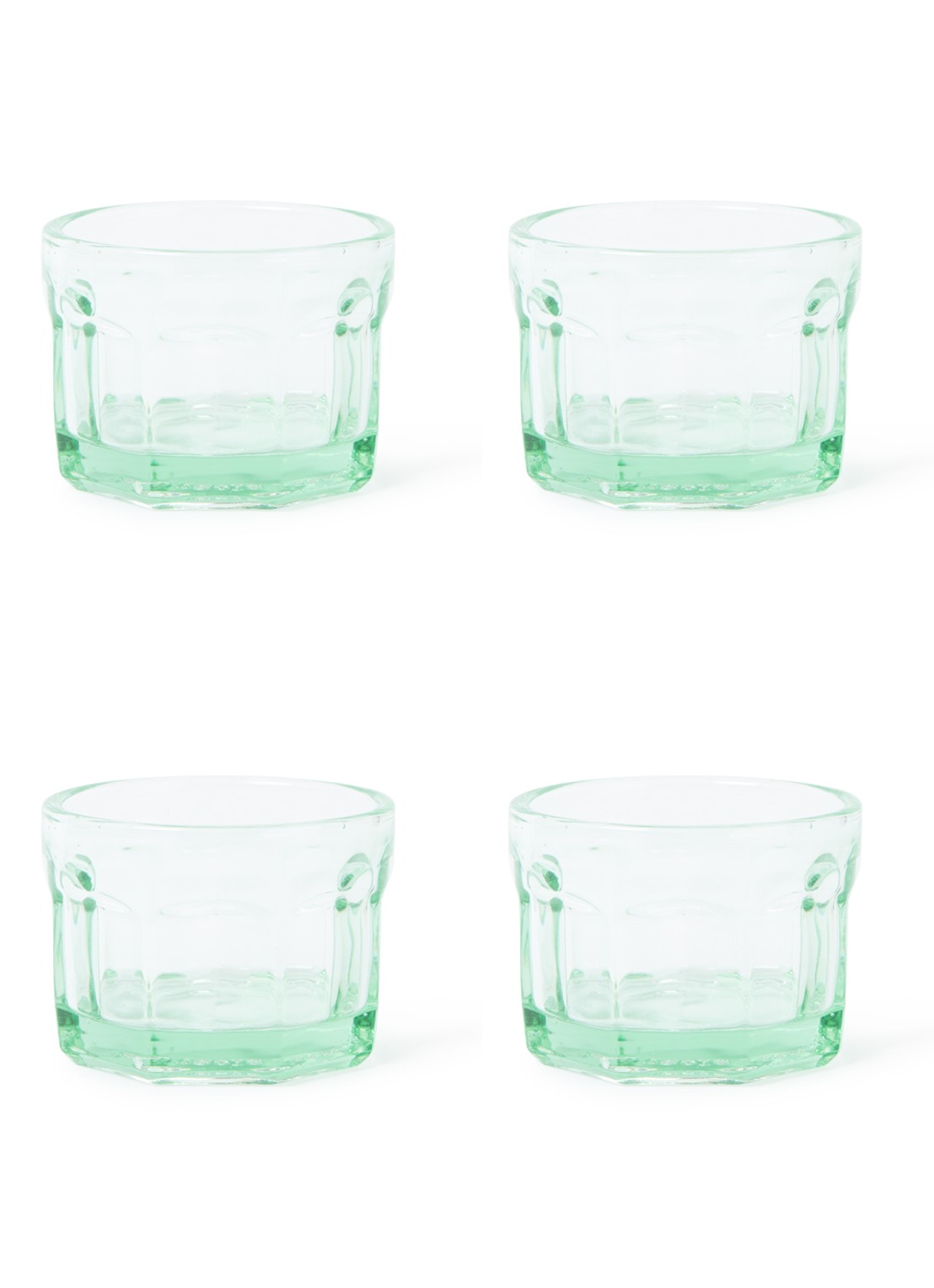 Serax Fish&Fish drinkglas 16 cl set van 4 - voorkant 2 groen