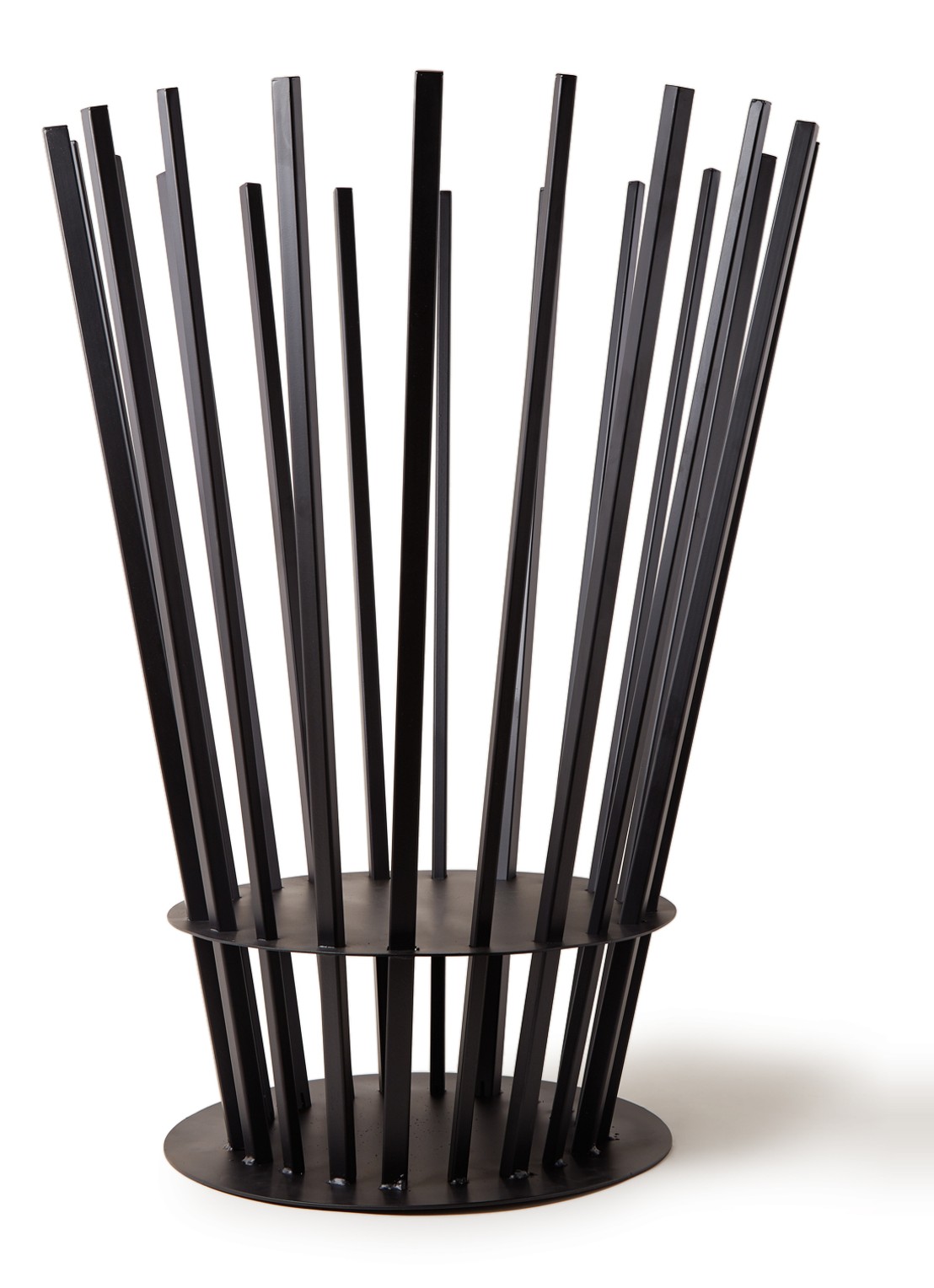 Serax Fisk vuurkorf 80 cm  - voorkant zwart