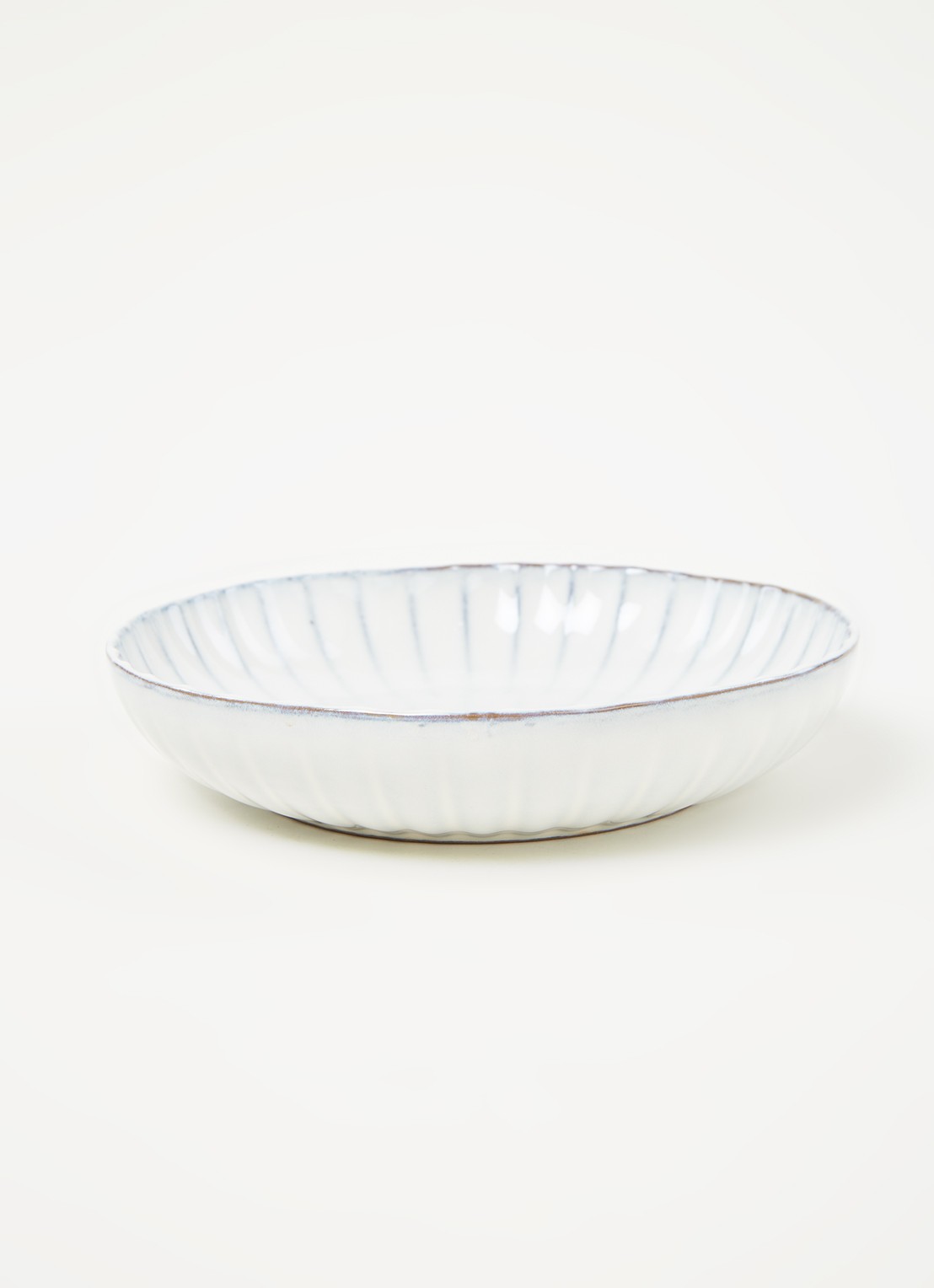 Serax Inku diep bord 19 cm - voorkant 2 wit