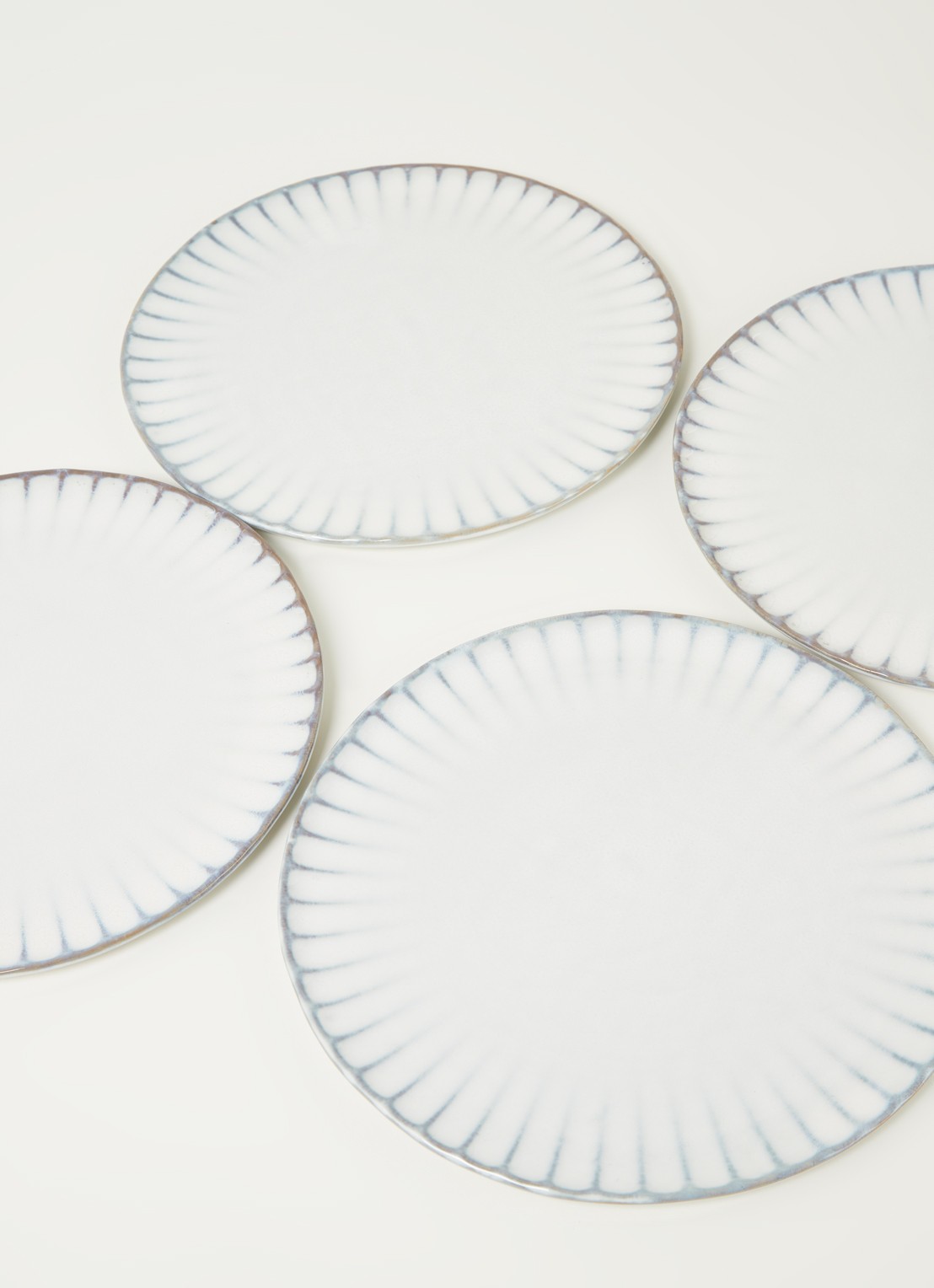 Serax Inku dinerbord 27 cm set van 4 - detail wit