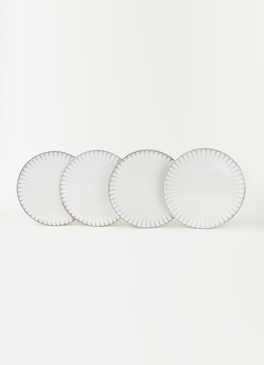 Serax Inku dinerbord 27 cm set van 4 - voorkant 3 wit