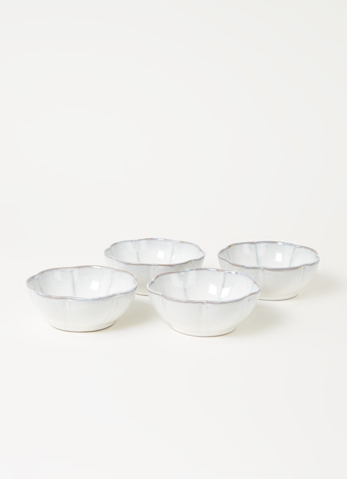 Serax Inku L kom 13 cm set van 4 - voorkant 2 wit