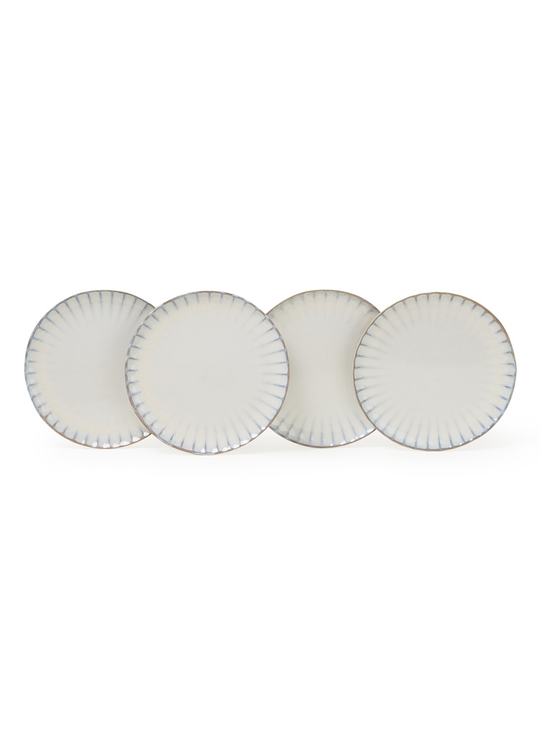 Serax Inku ontbijtbord 21 cm set van 4 - voorkant 2 wit
