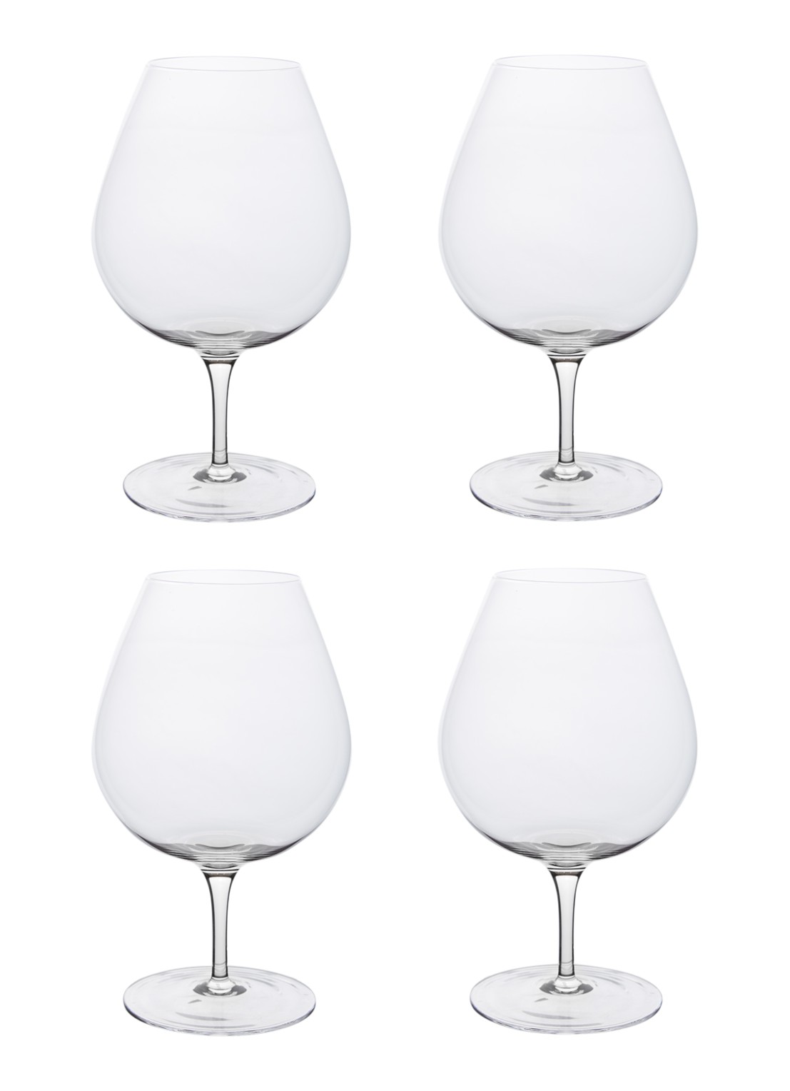 Serax Inku rode wijnglas 70 cl set van 4 - voorkant transparant