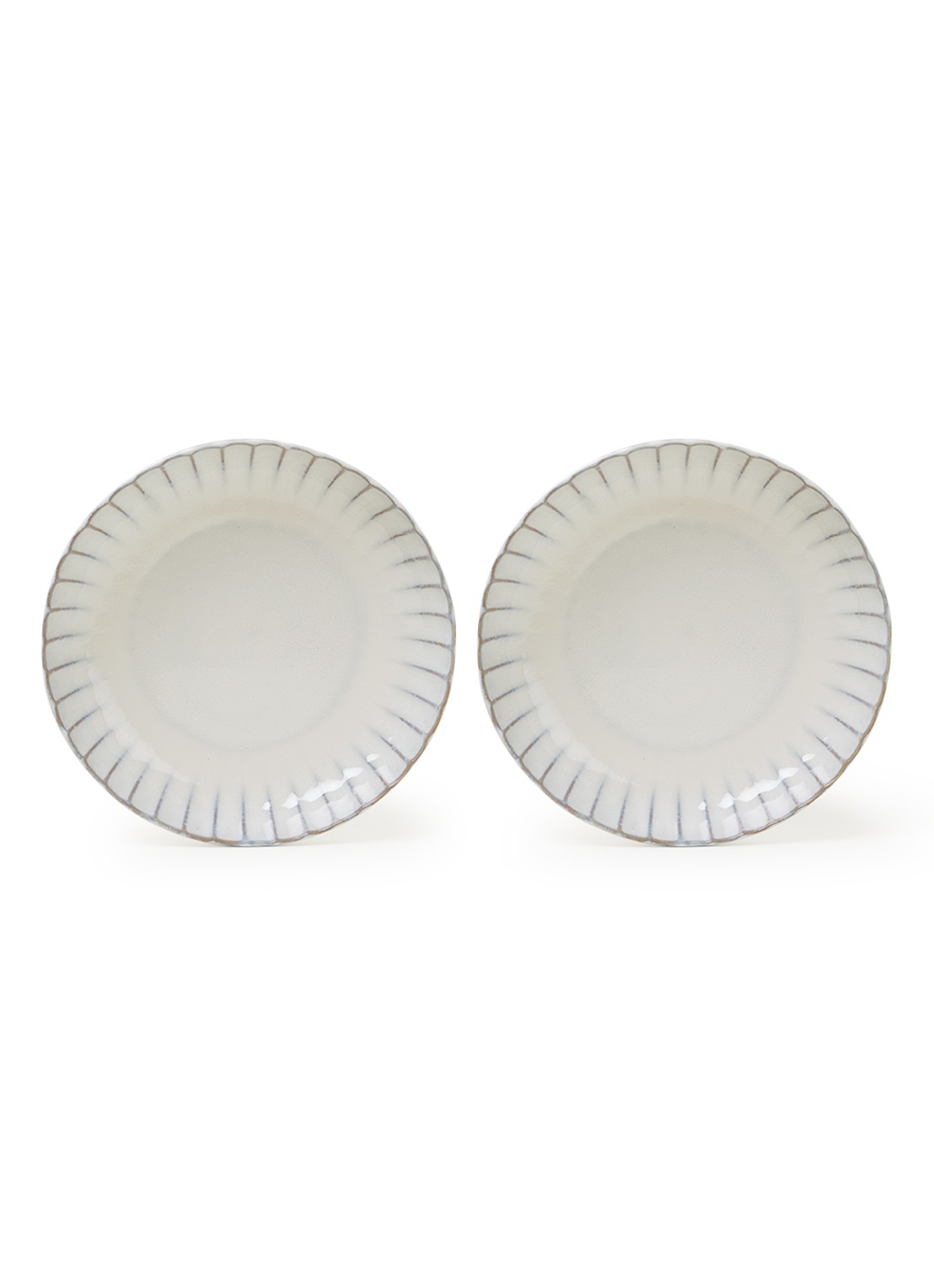 Serax Inku serveerschaal 23 cm set van 2 - voorkant 2 wit