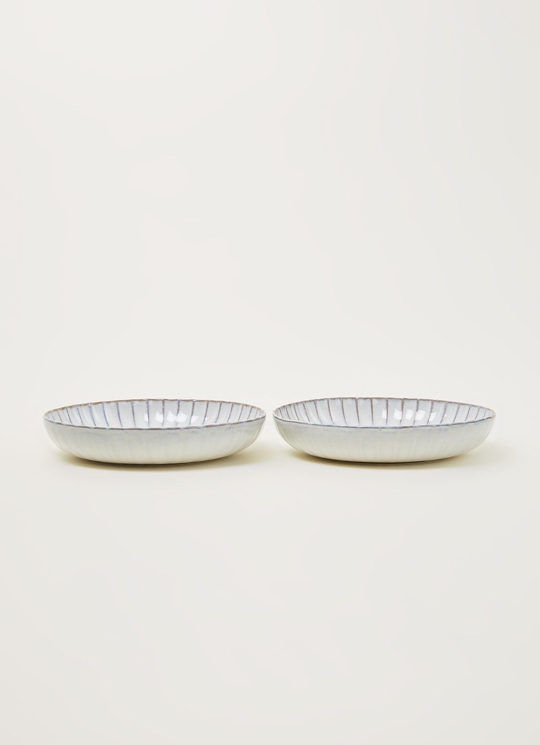 Serax Inku serveerschaal 23 cm set van 2 - voorkant 3 wit