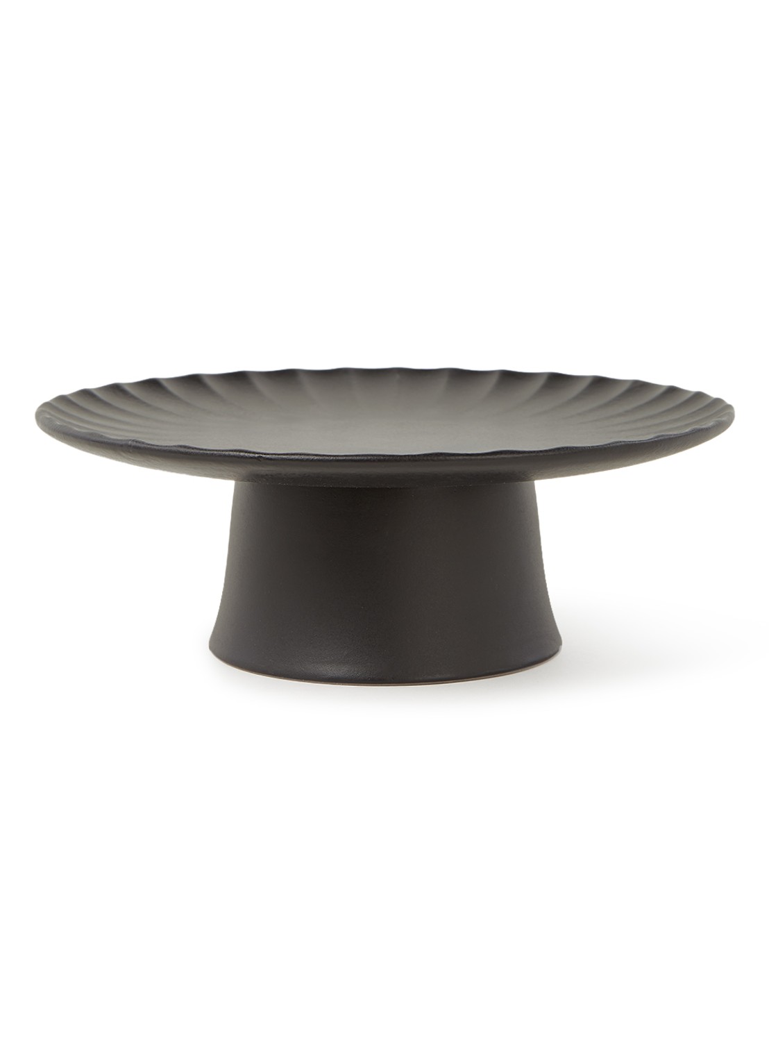 Serax Inku taartplateau 21,5 cm - voorkant zwart