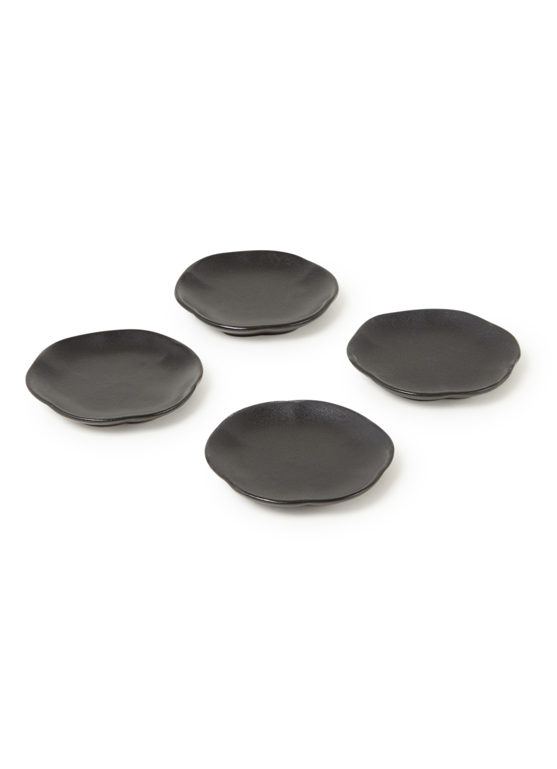 Serax Inku theetipje 9 cm set van 4 - voorkant zwart