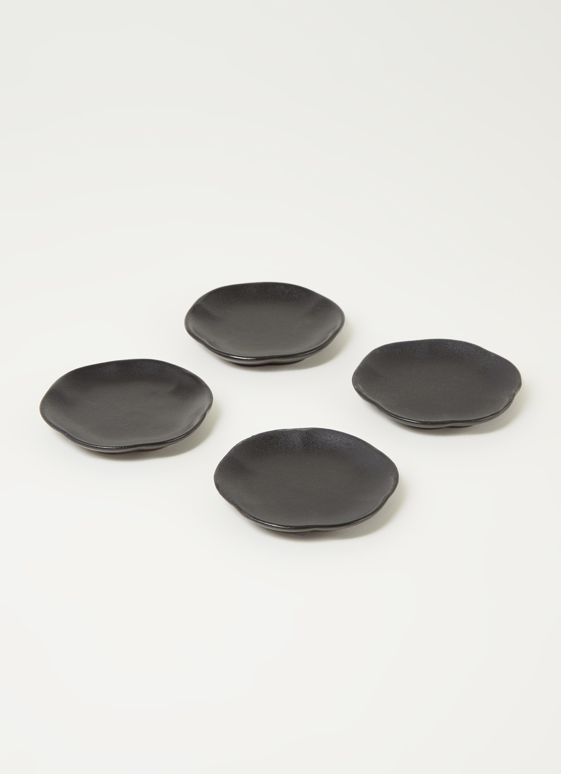 Serax Inku theetipje 9 cm set van 4 - voorkant 2 zwart