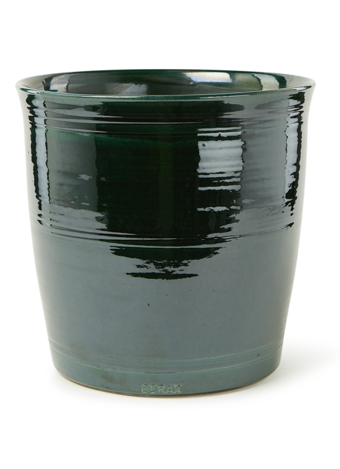 Serax Lines sierpot voor binnen - 30 cm  - voorkant 2 groen