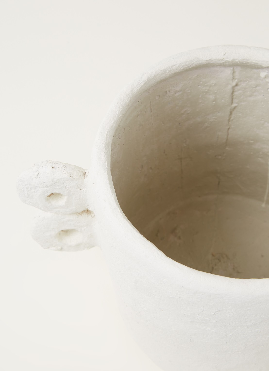 Serax Marie Papier Marche M bloempot 18 cm - detail 3 wit