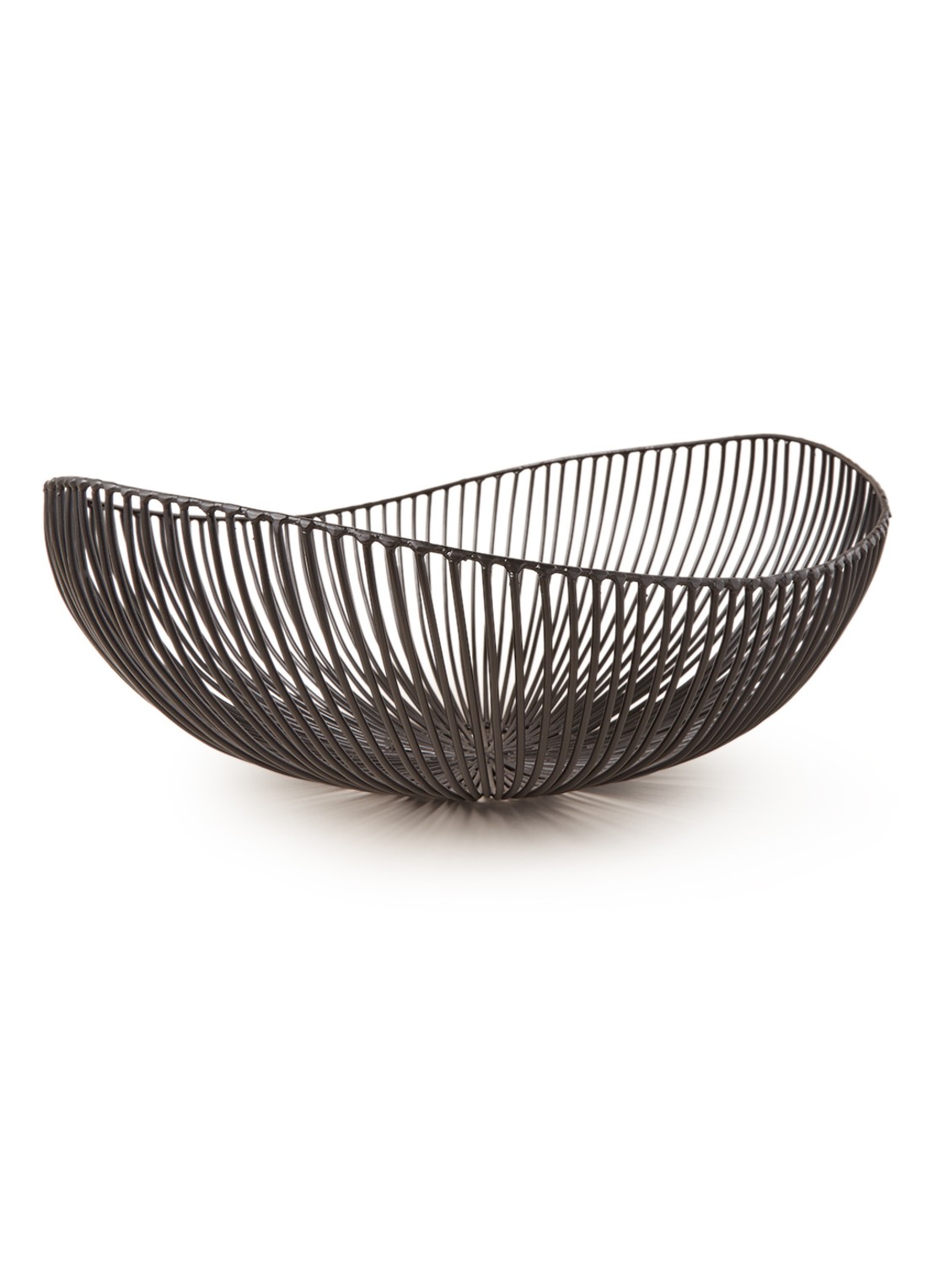 Serax Meo wire fruitschaal 37 cm - voorkant zwart