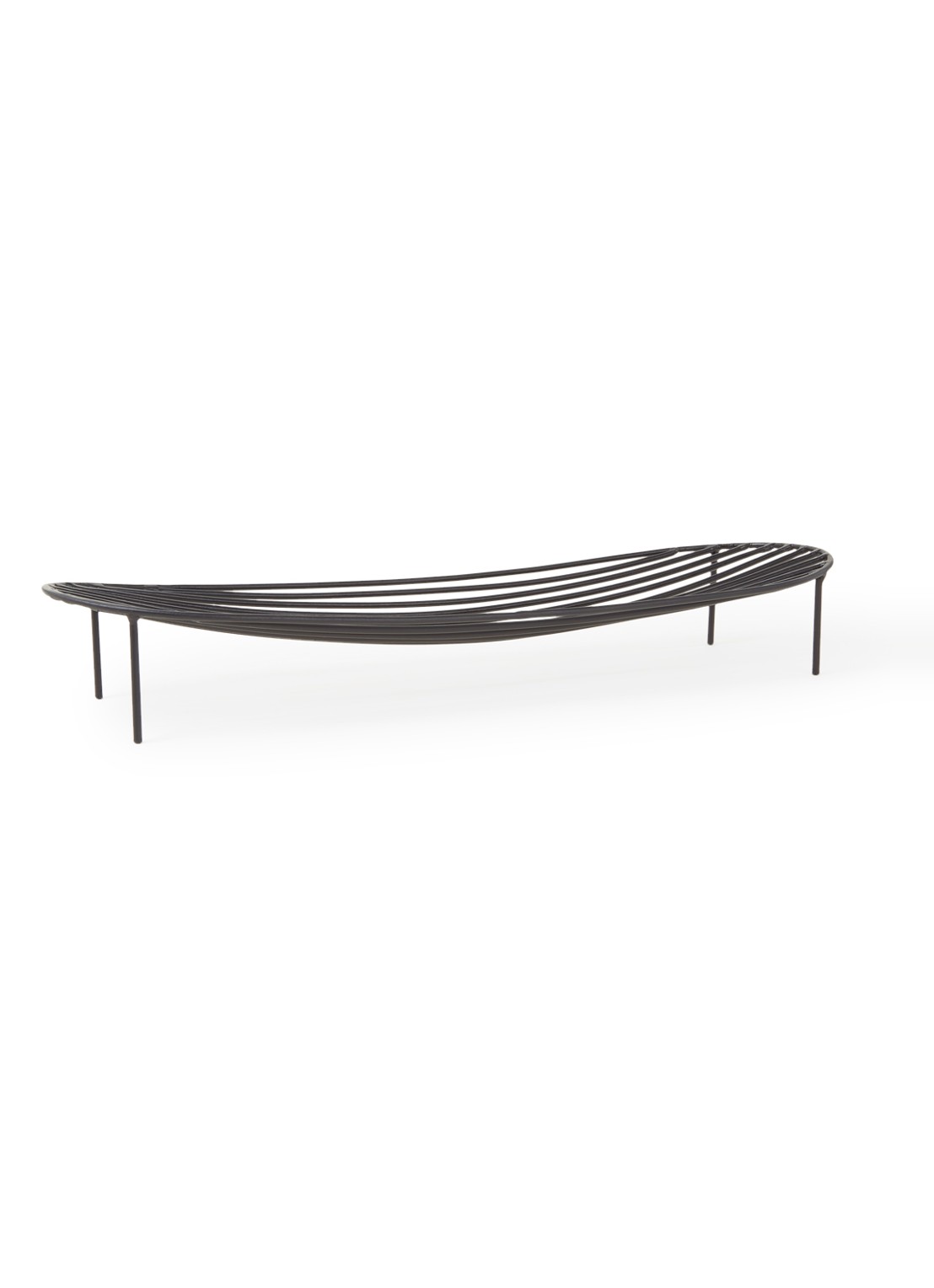 Serax Nana schaal 45 x 14,5 cm - voorkant 3 zwart