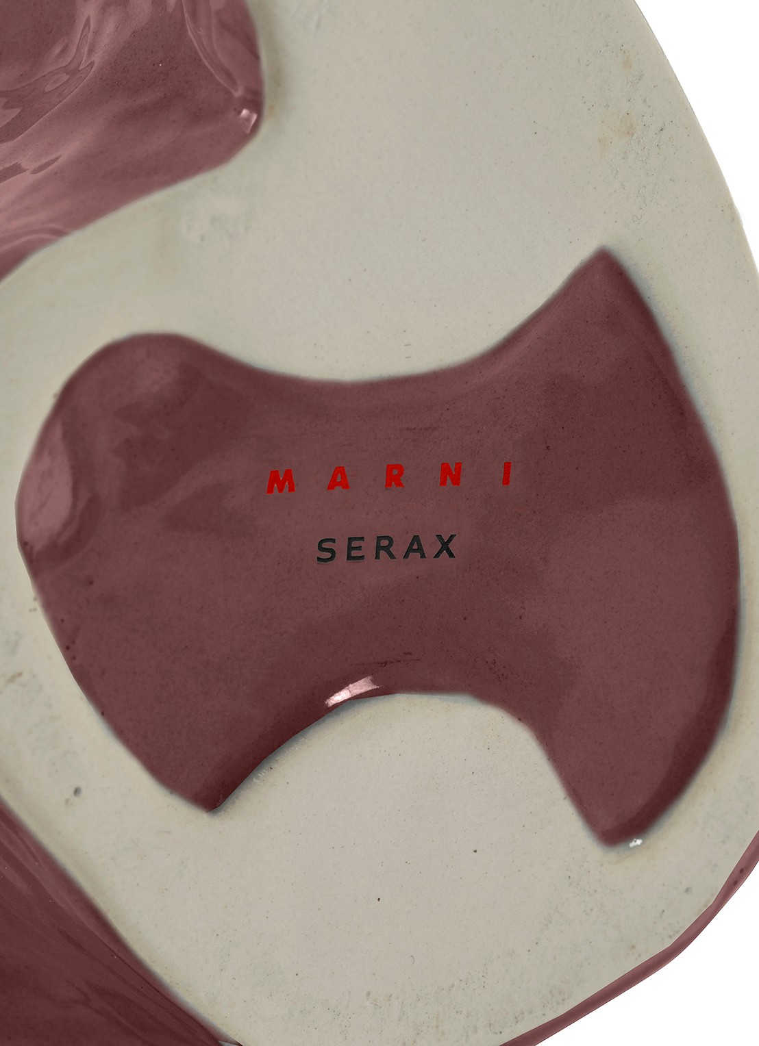 Serax Owl vaas van aardewerk S   - detail 4 paars