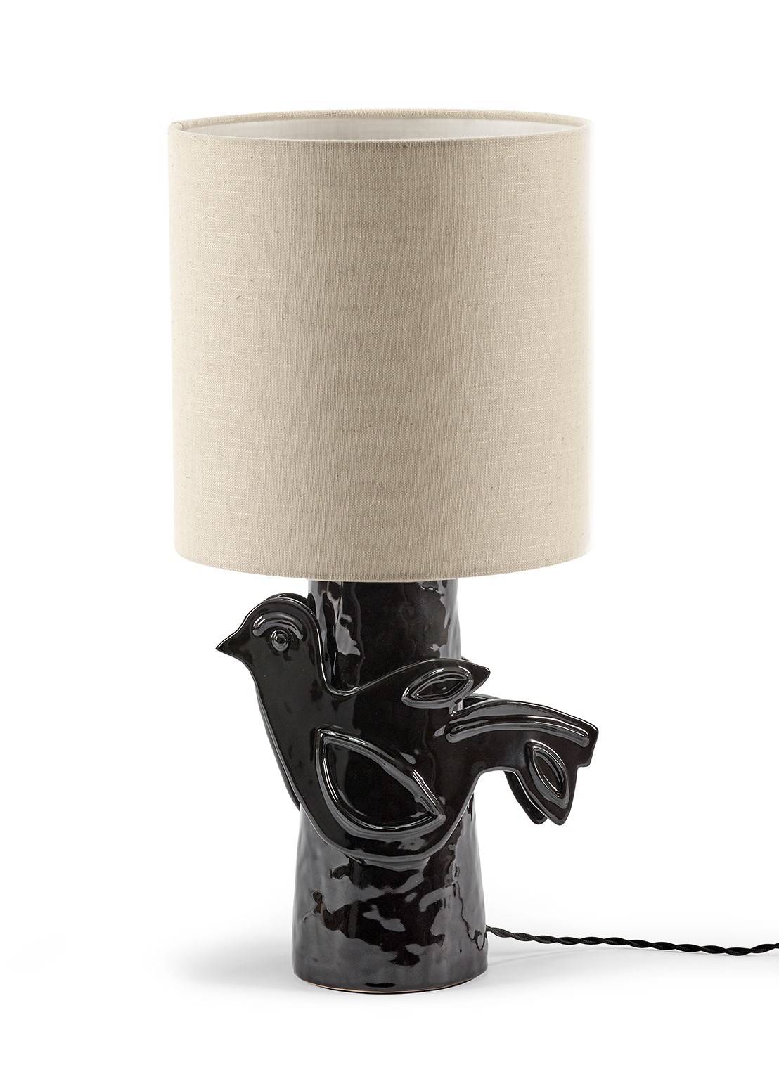 Serax Paloma tafellamp Ø 25 cm - voorkant zwart